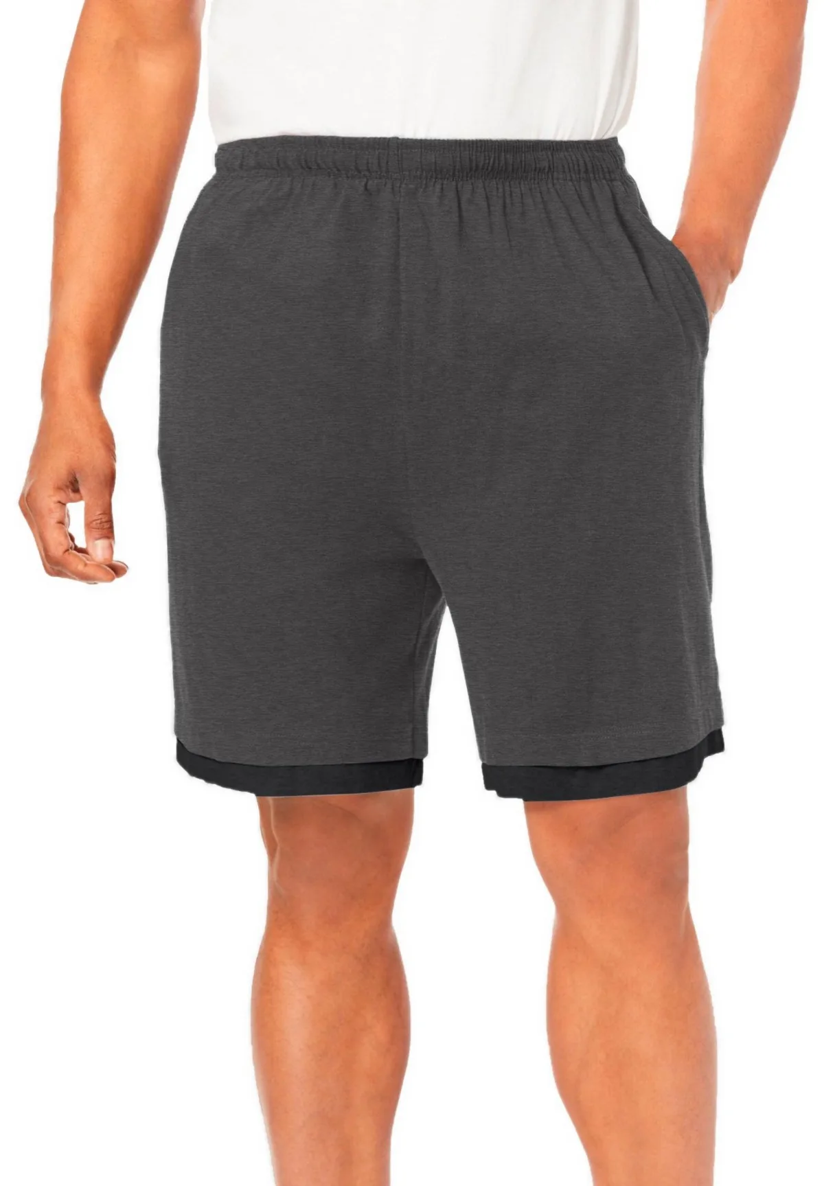 Hang-Down Lightweight Jersey Shorts by Kingsize