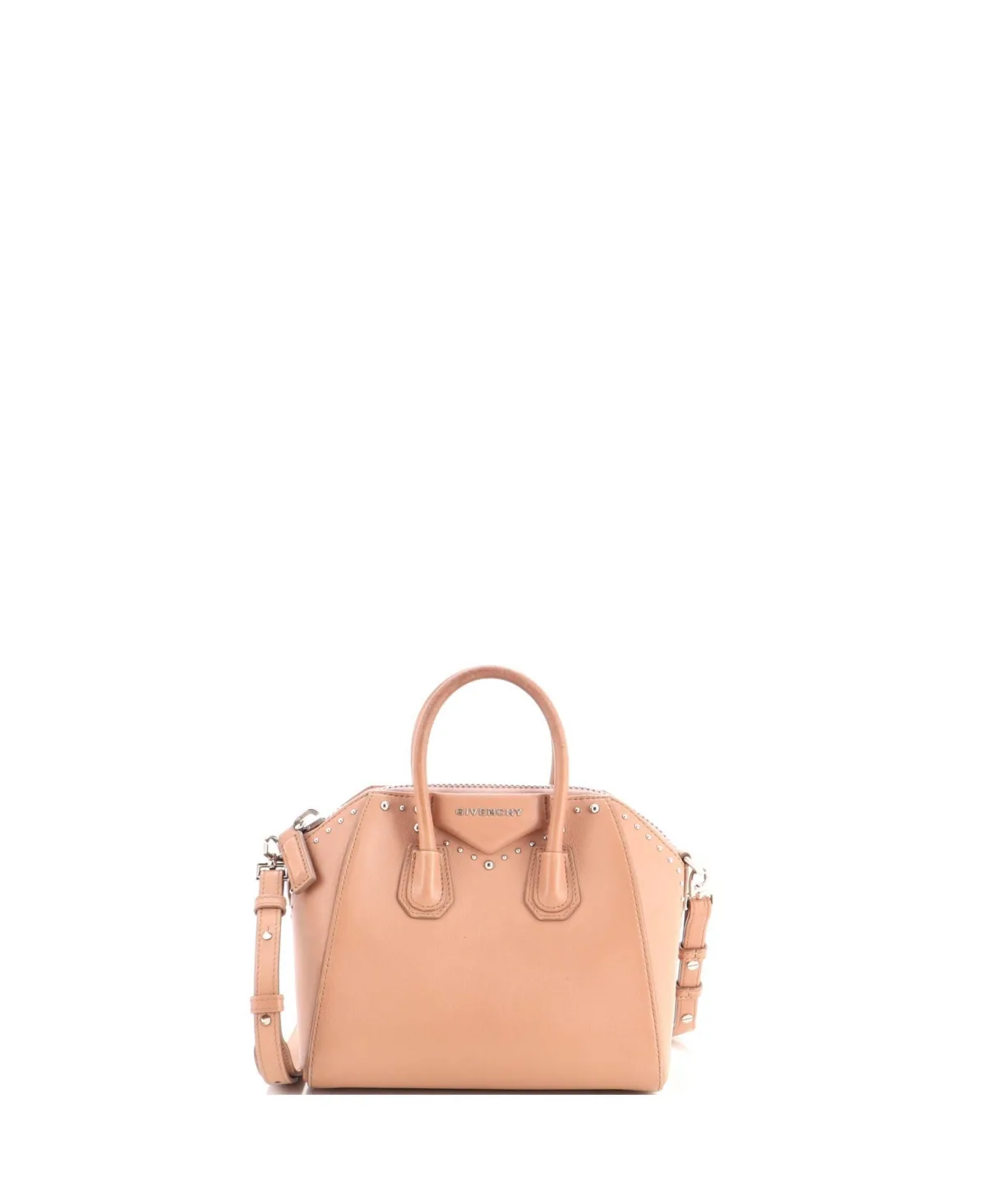 Pre-Owned Mini Antigona Studded Leather Bag by GIVENCHY