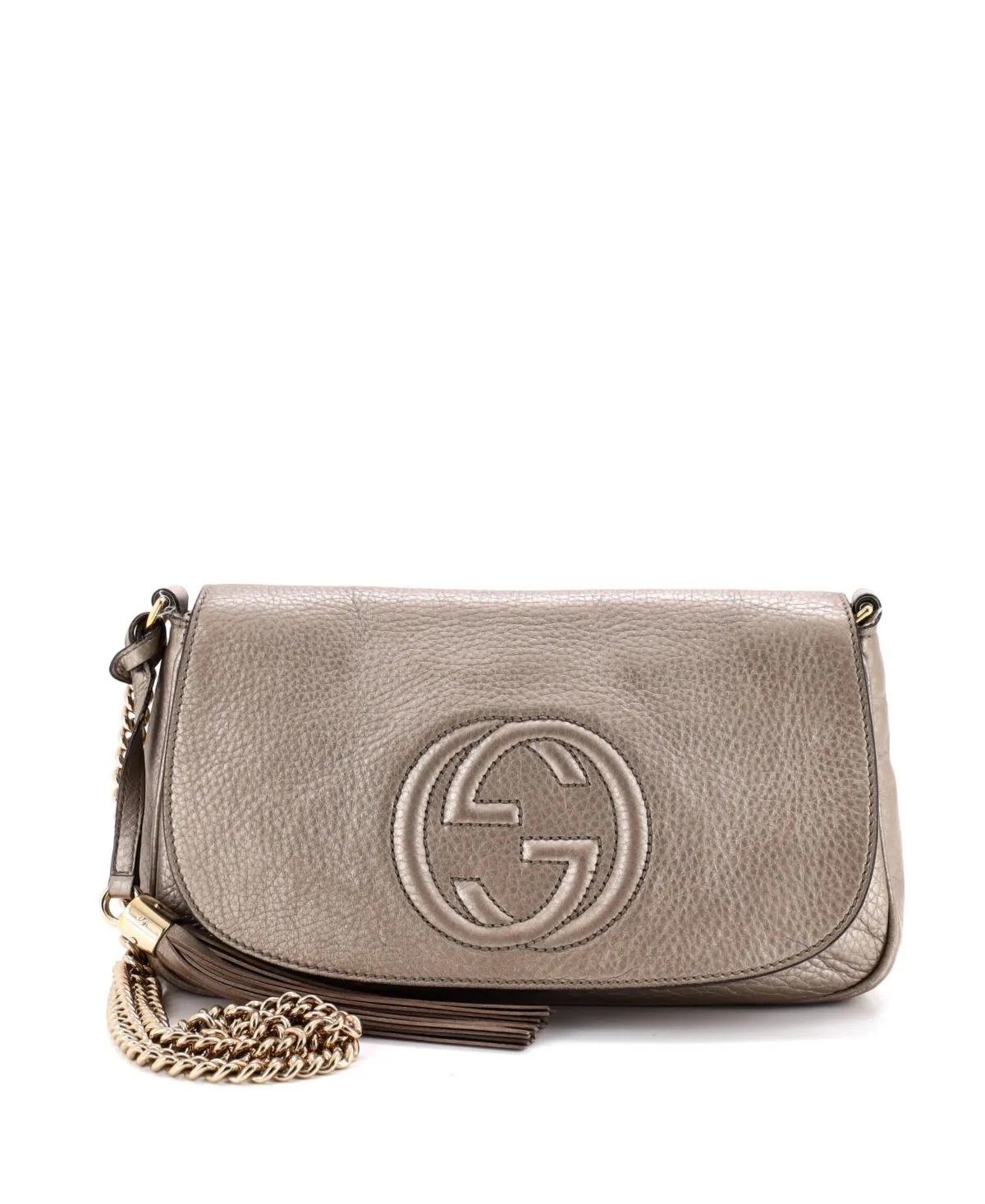 Pre-Owned Medium Soho Chain Crossbody Bag Leather by Gucci