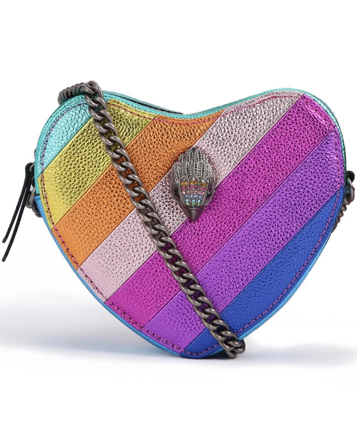 Small Kensington Heart Leather Crossbody Handbag