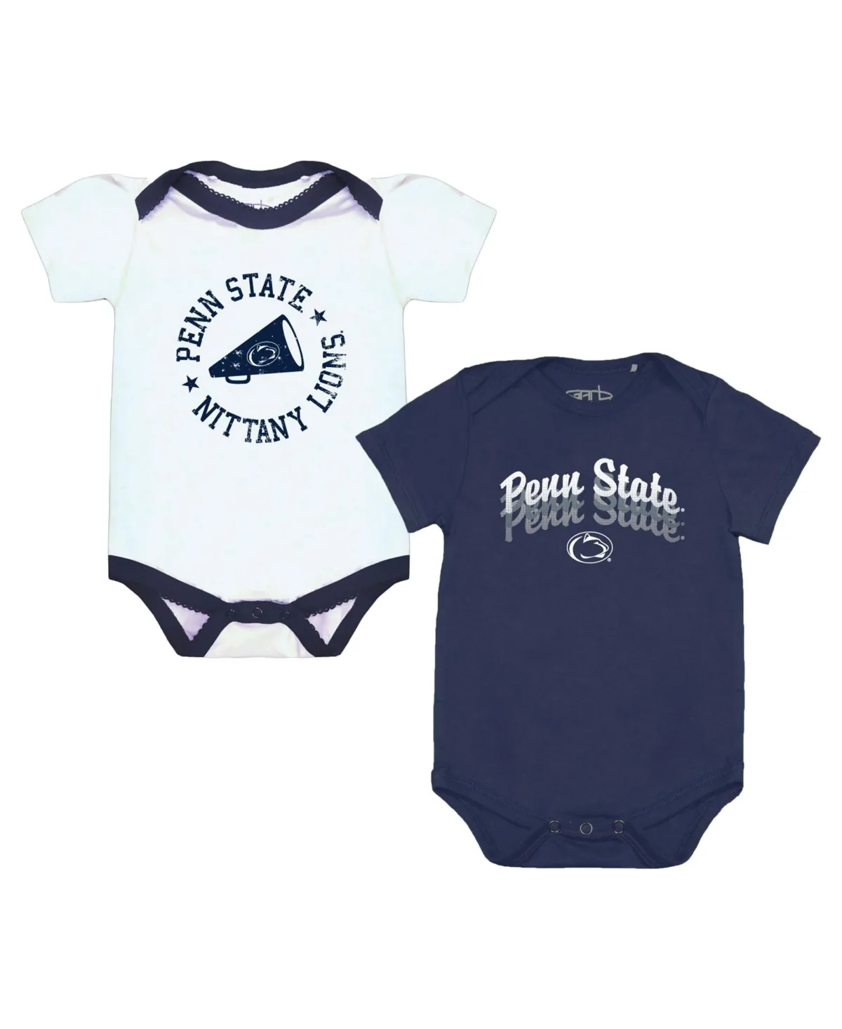 Penn State Nittany Lions Tonya Short-Sleeve Bodysuits, 2-Piece Set by Garb