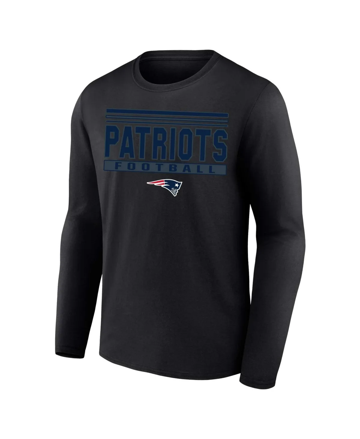 New England Patriots Long Sleeve Screen Print T-Shirt by Fanatics