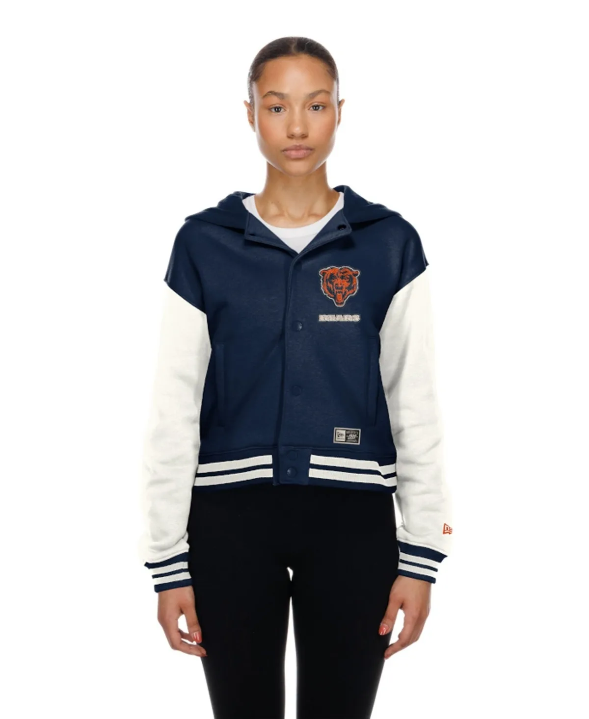 Chicago Bears Throwback Hooded Fleece-Lined Jacket by New Era