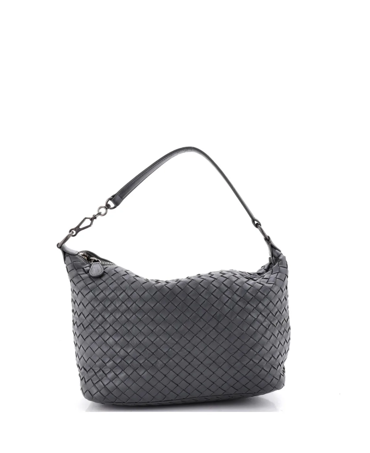 Pre-Owned Small Zip Hobo Intrecciato Nappa by Bottega Veneta