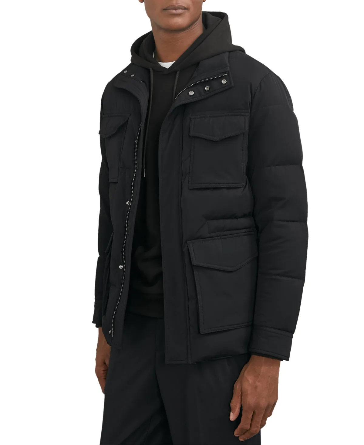Mercury Quilted Funnel Neck Puffer Jacket
