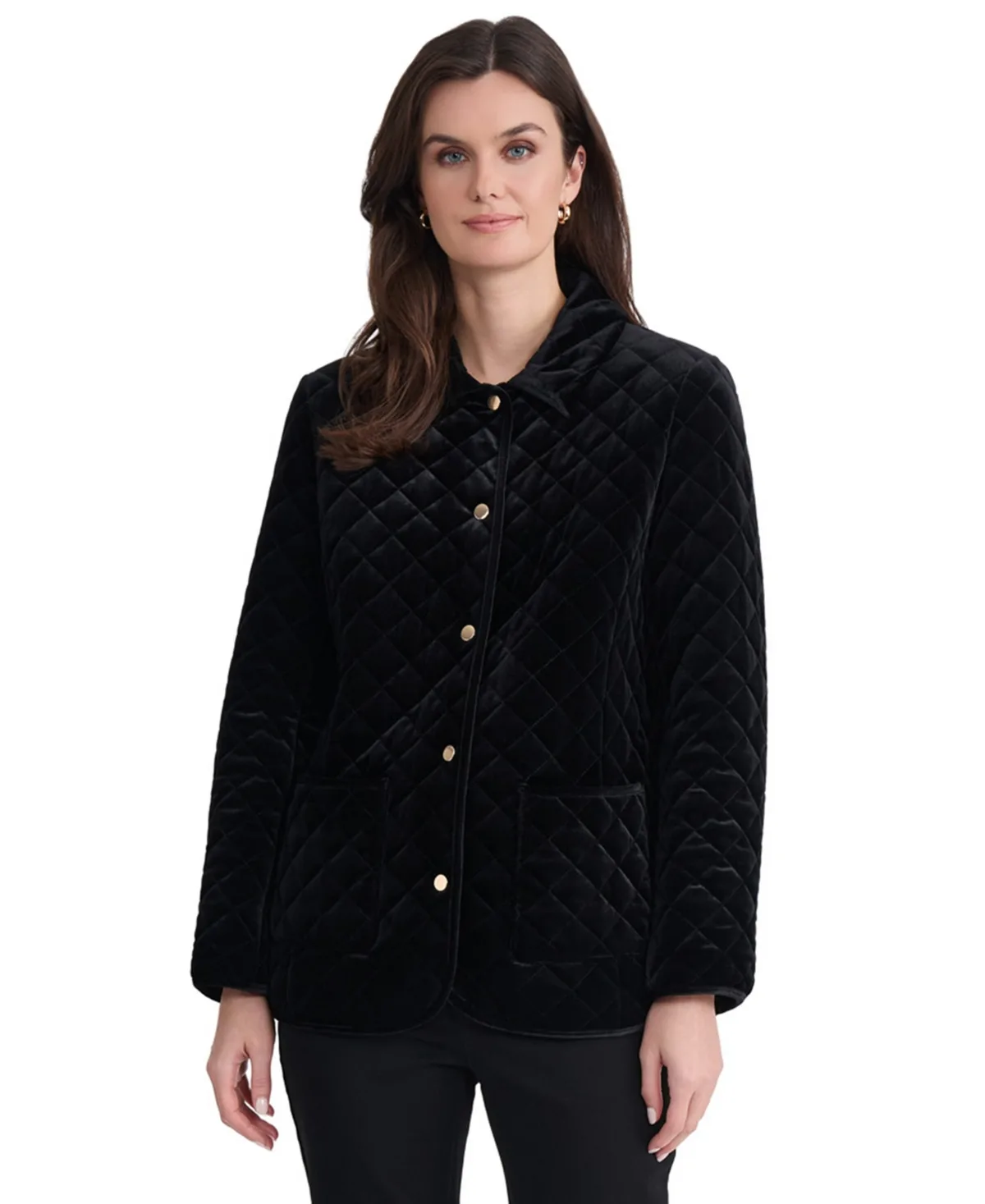Quilted Velvet Jacket by Jones New York