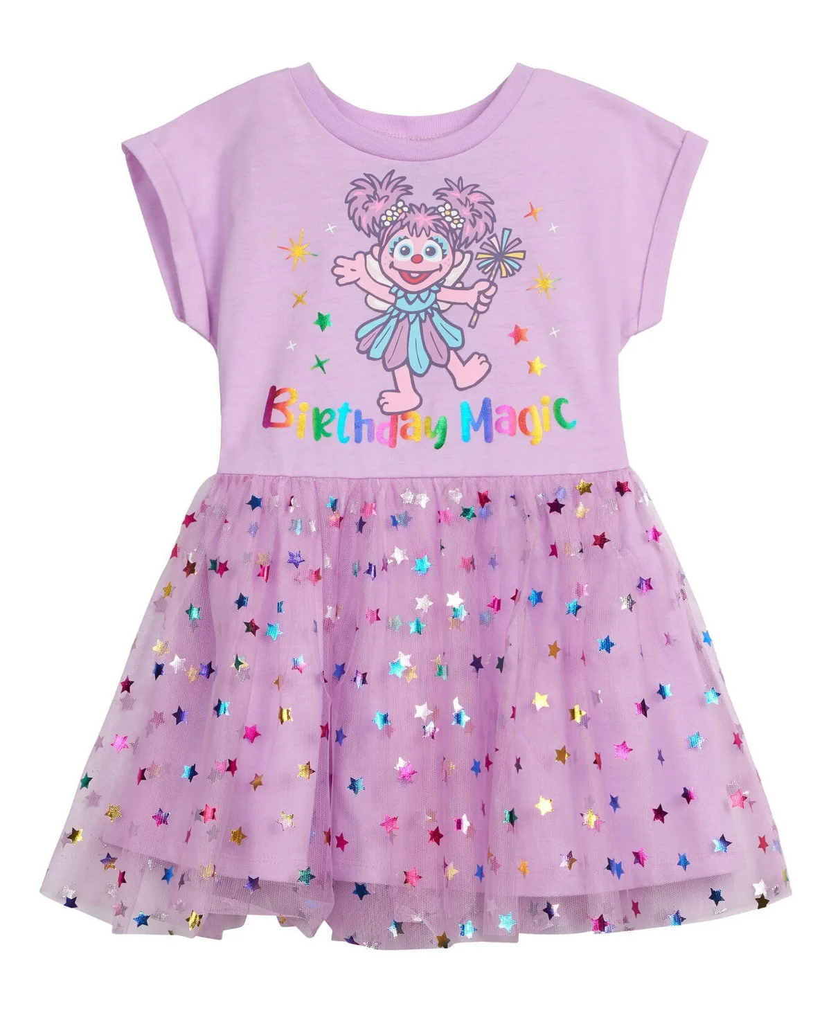Short-Sleeve Fit & Flare Tutu Dress by Sesame Street