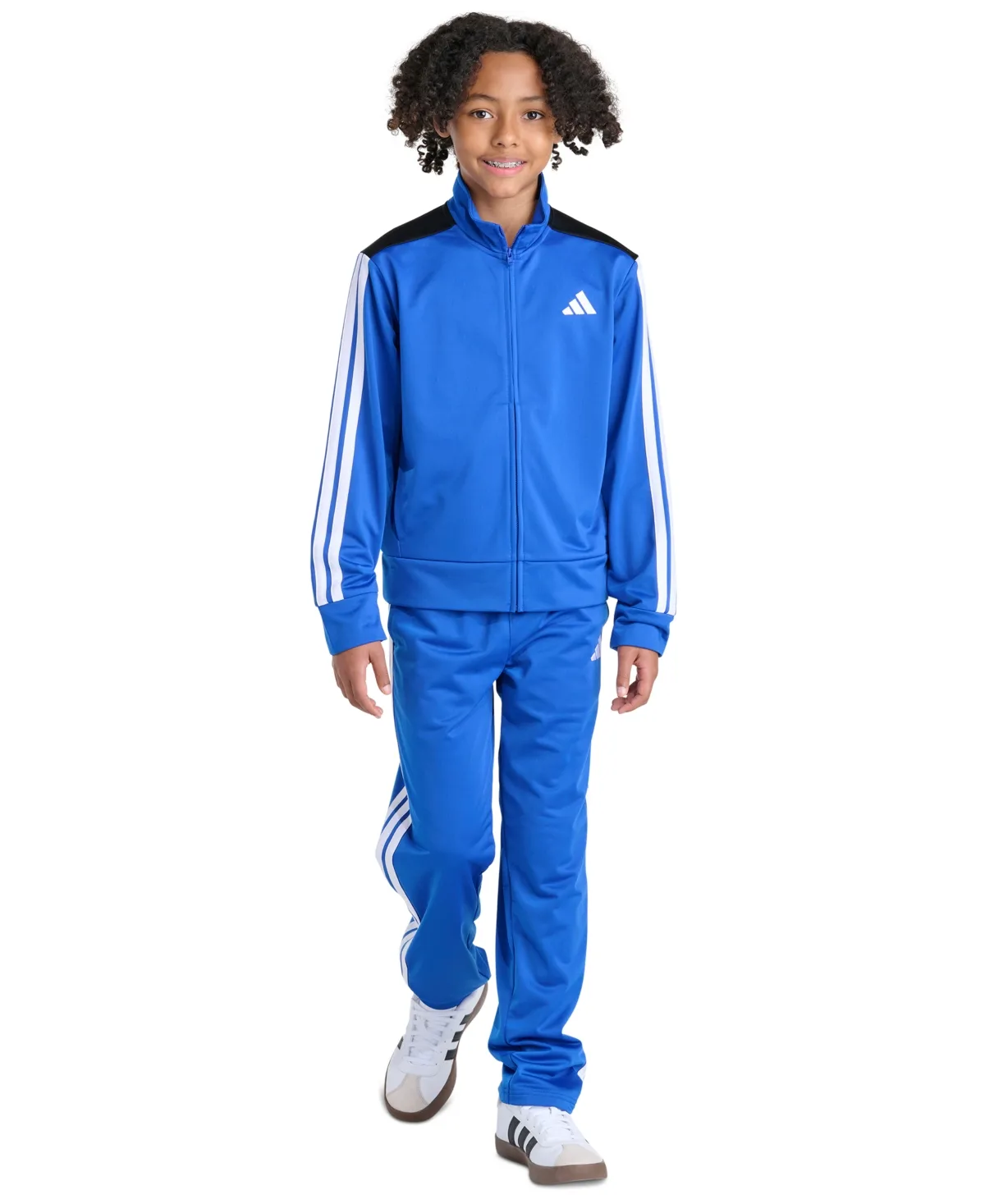 Full-Zip Mock-Neck Straight-Leg Jacket and Pants, 2-Piece Set by adidas