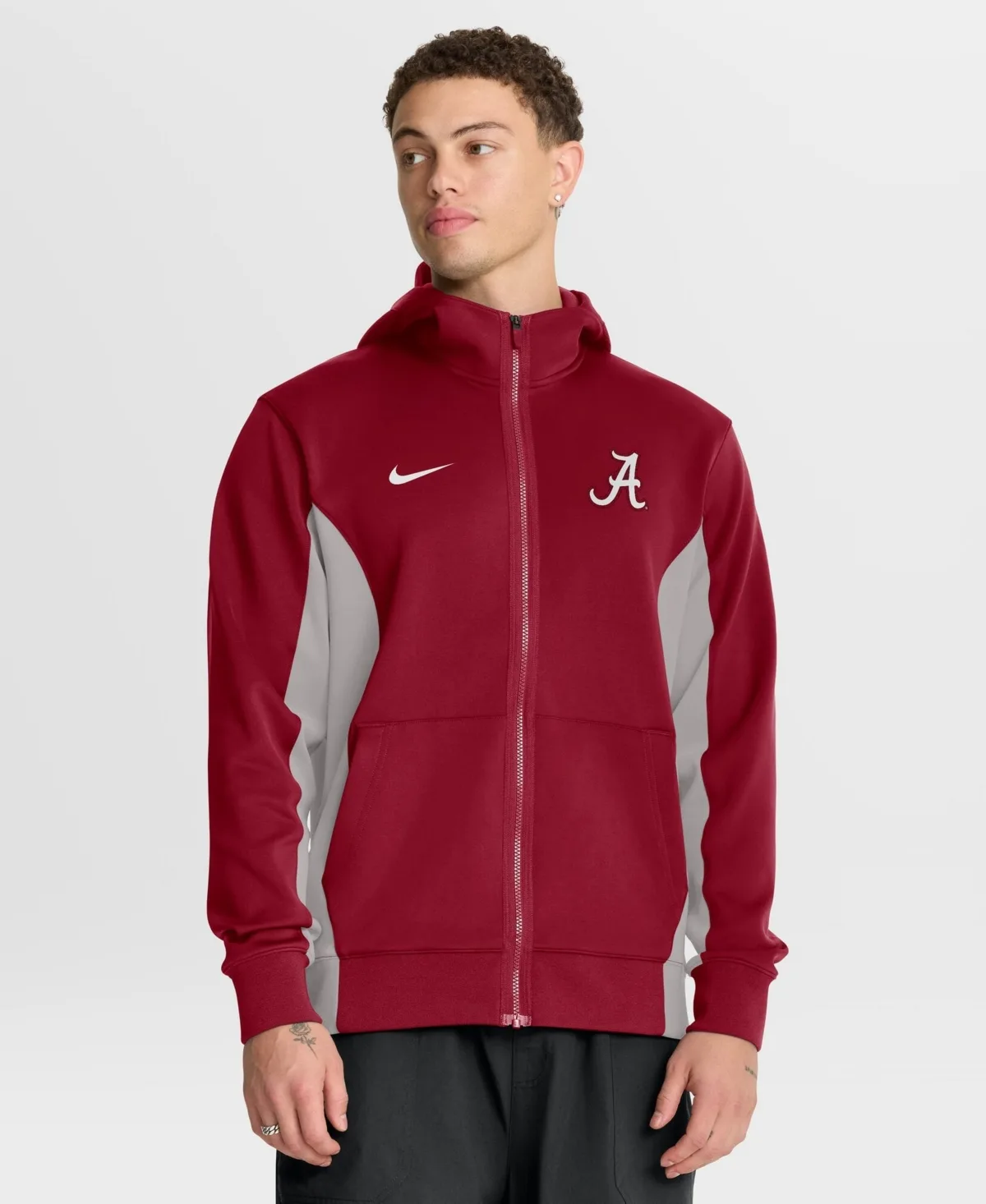 Alabama Crimson Tide Courtside Game Dri-Fit Full-Zip Hooded Jacket by Nike