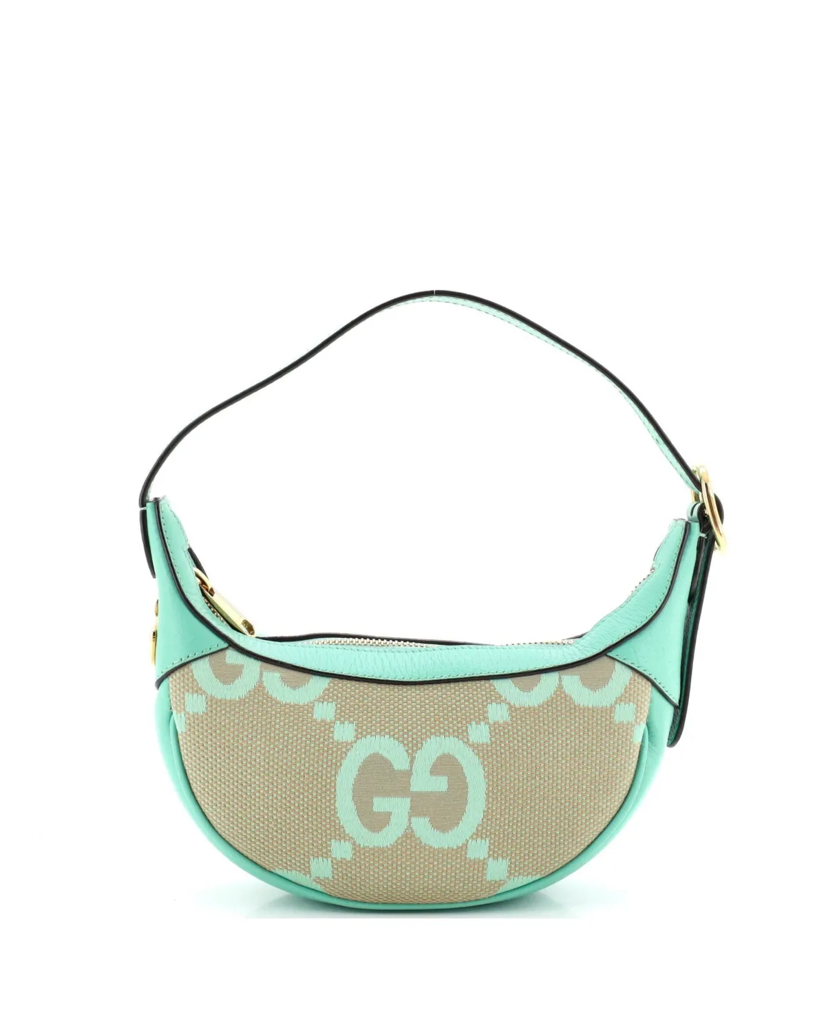 Pre-Owned Mini Ophidia Half Moon Bag Jumbo Gg Canvas by Gucci