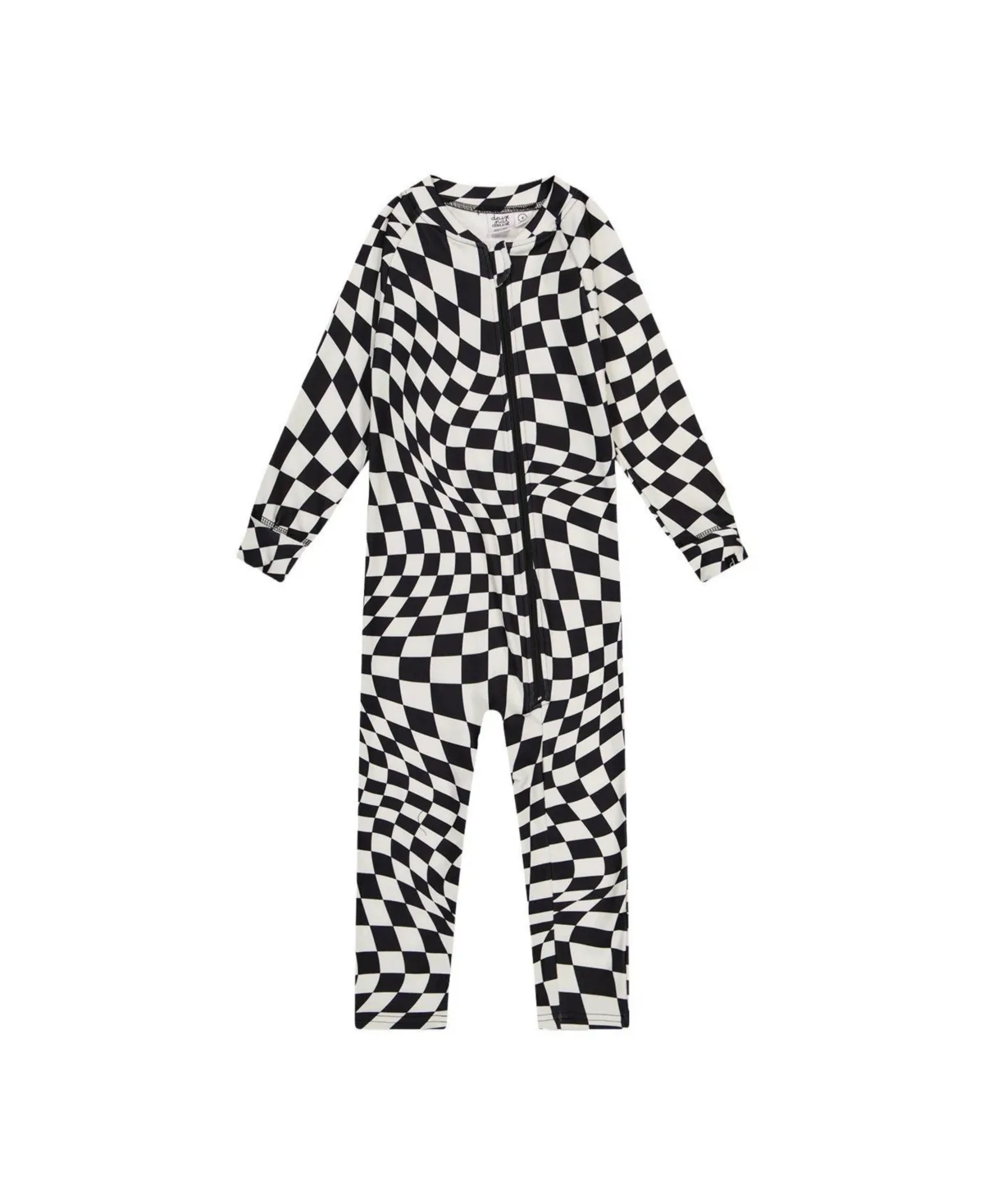 One Piece Thermal Underwear Checkered Print by Deux Par Deux