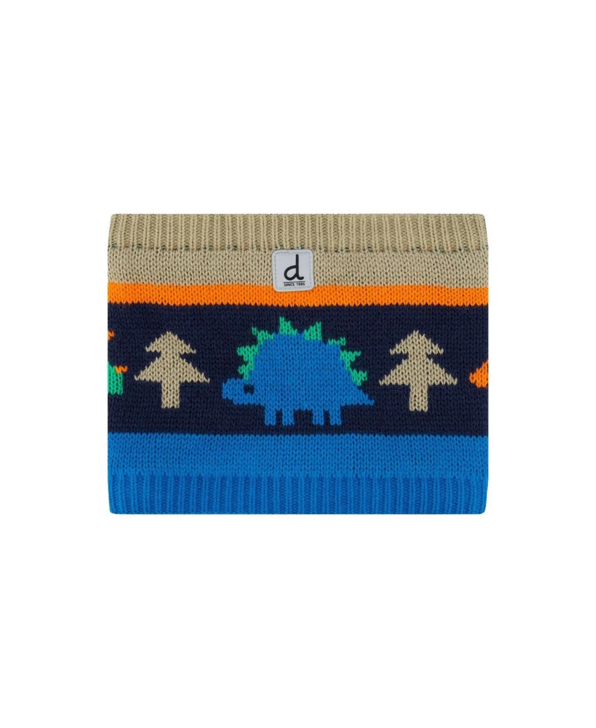 Winter Knit Dinosaur Print Neckwarmer by Deux Par Deux