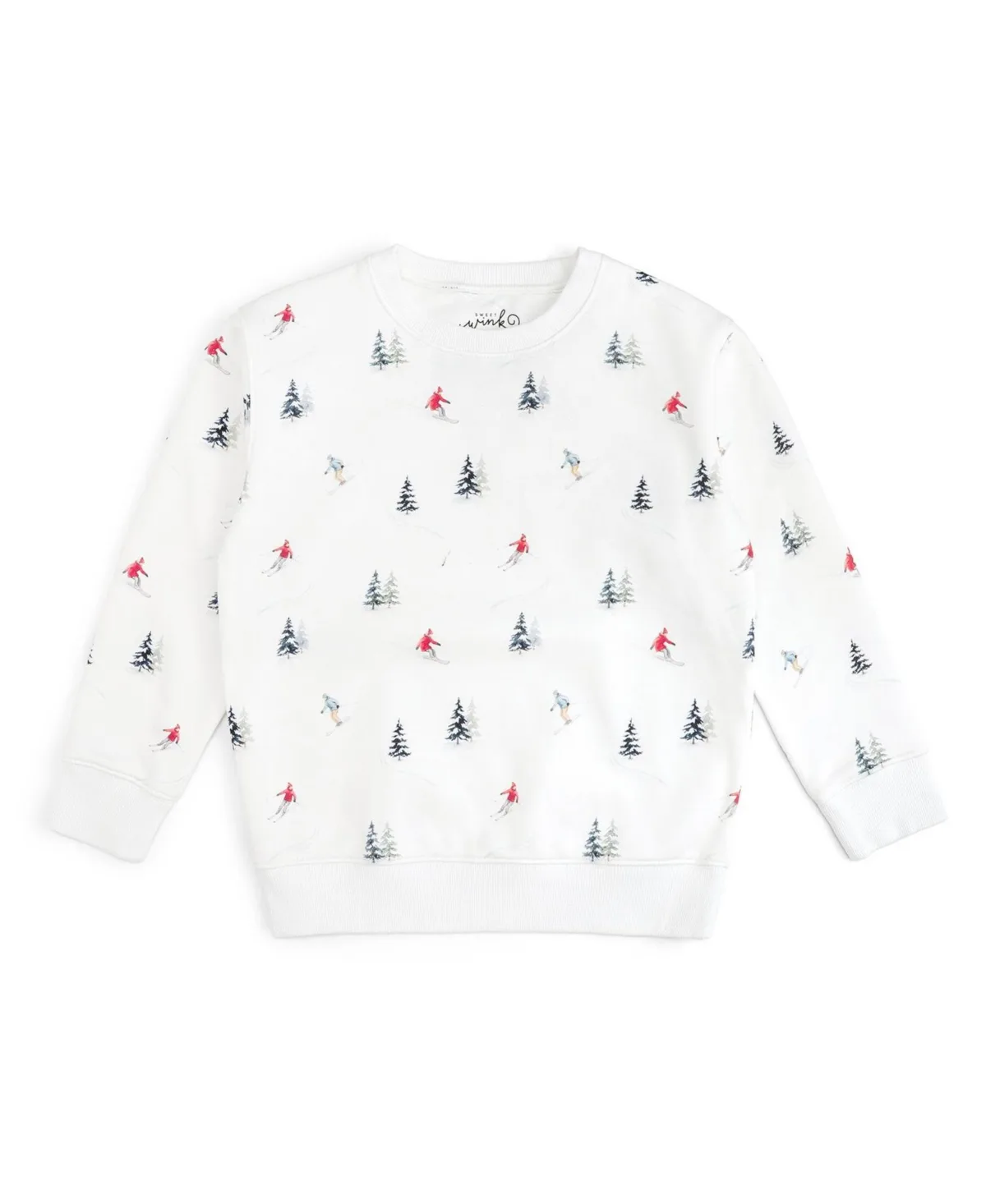 Ski Day Crewneck Long-Sleeve Sweatshirt by Sweet Wink