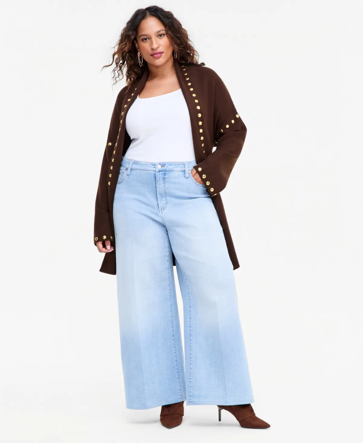 High-Rise Wide-Leg Jeans by INC International Concepts