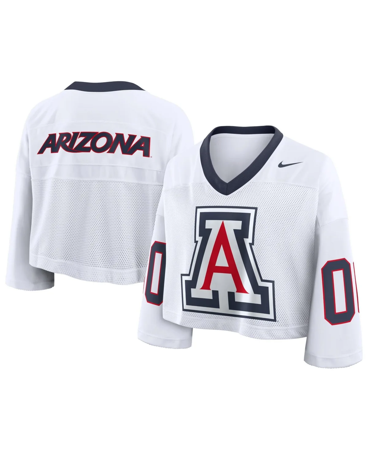 Arizona Wildcats Oversized Logo Cropped Fashion Jersey by Nike