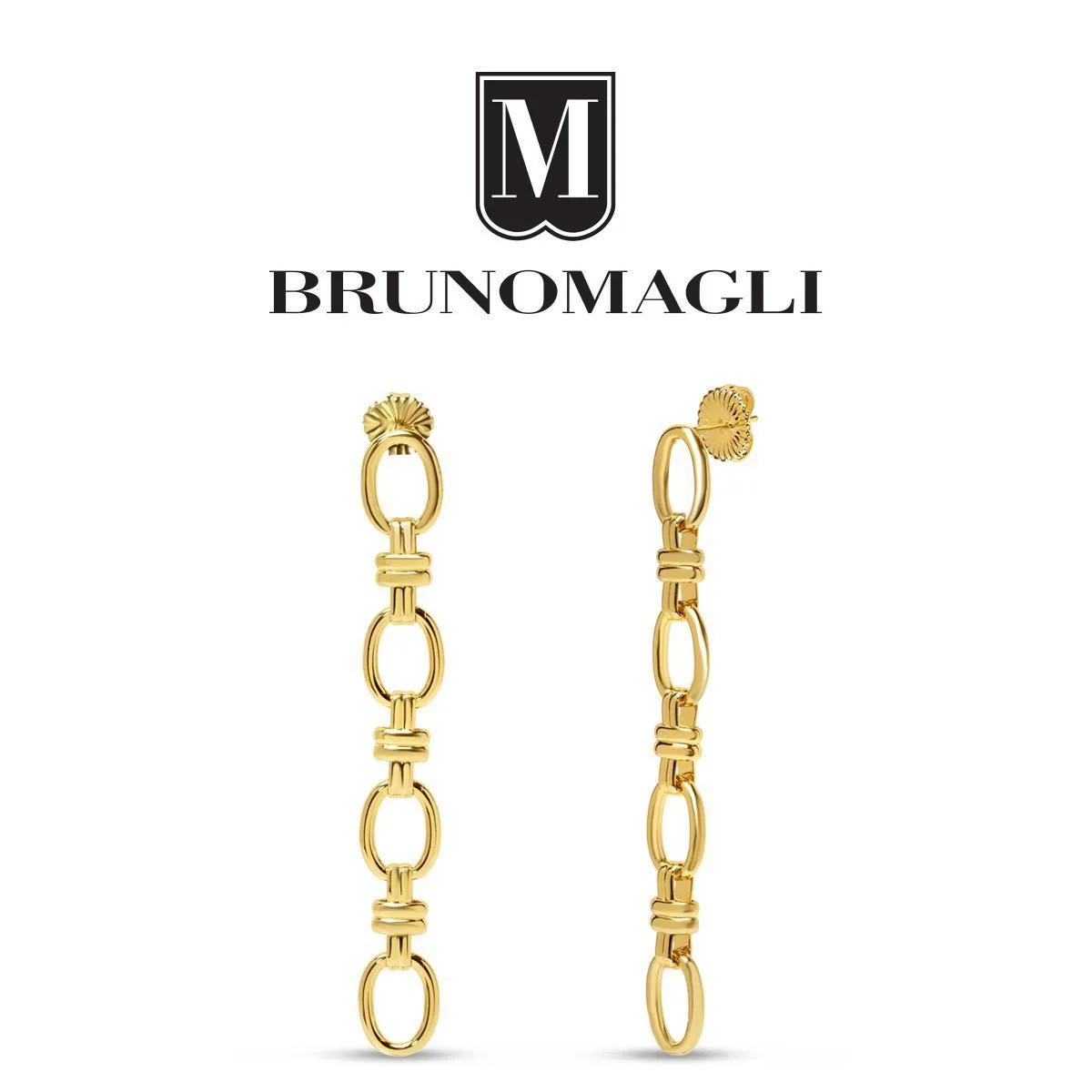 Francesca Gold-Tone Drop Earrings by Bruno Magli