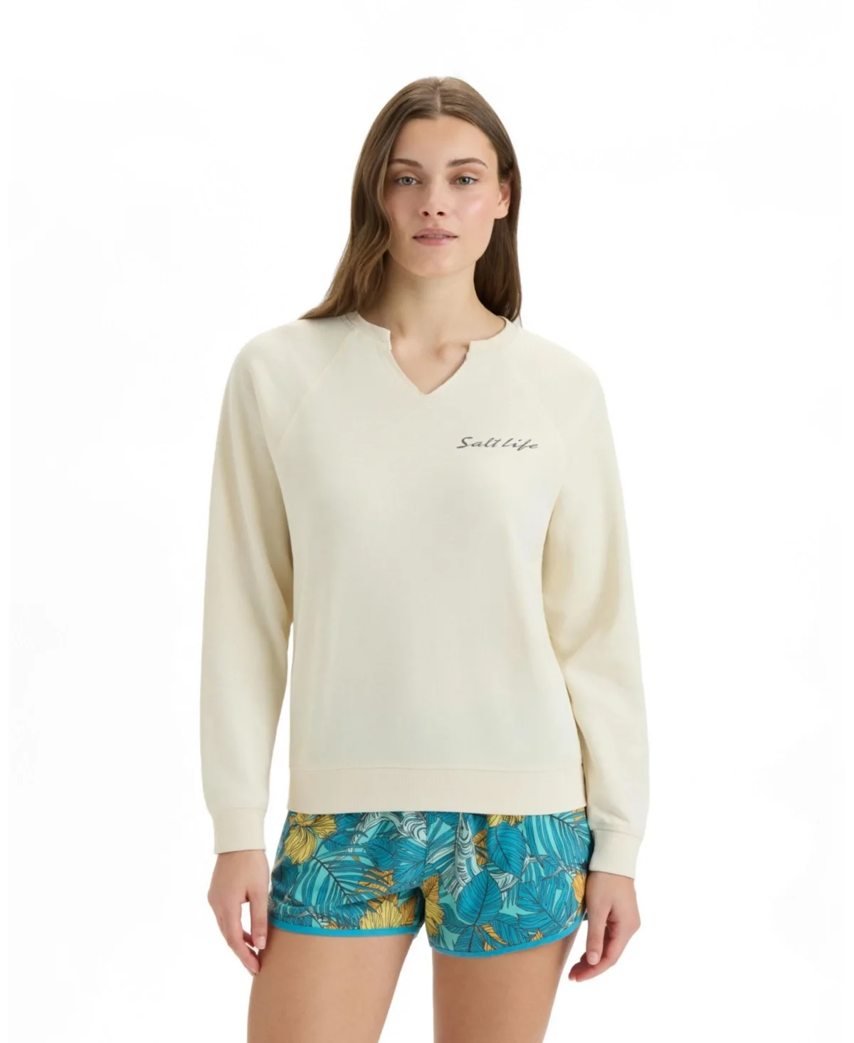Relaxing Realm Long-Sleeve V-Notch Pullover by Salt Life