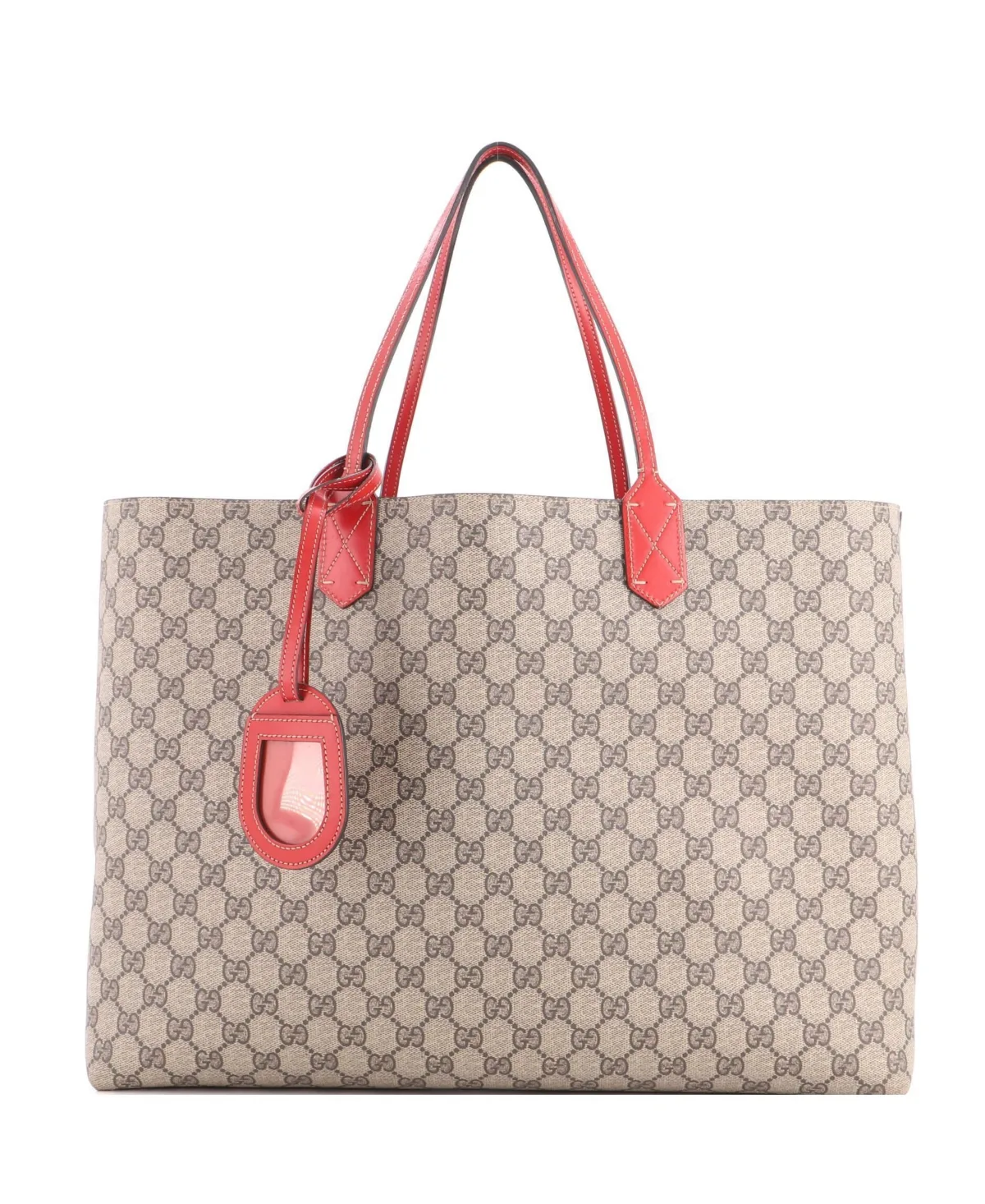 Pre-Owned Gucci Large Reversible Tote Gg Print Leather by Gucci