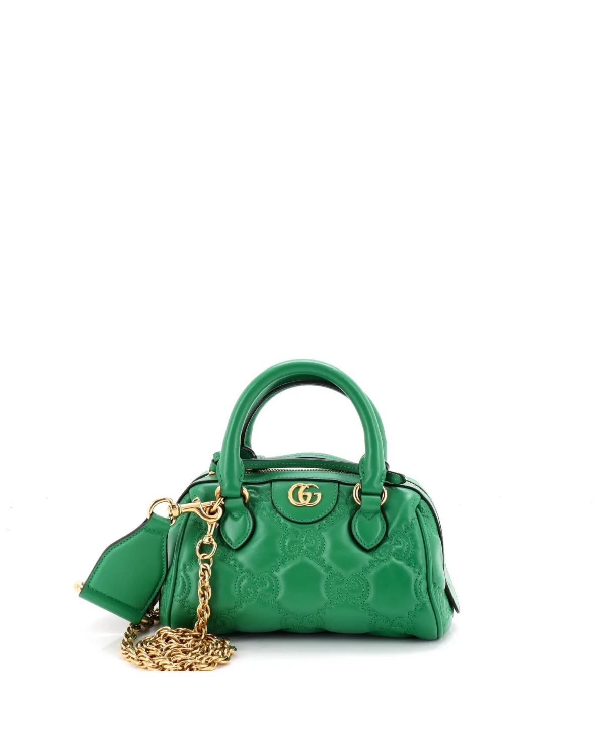 Pre-Owned Mini Ophidia Convertible Boston Top Handle Bag Gg Matelasse Leather by Gucci