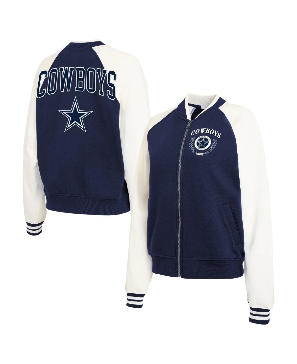 Dallas Cowboys Varsity Full-Zip Fleece Jacket by Wear by Erin Andrews