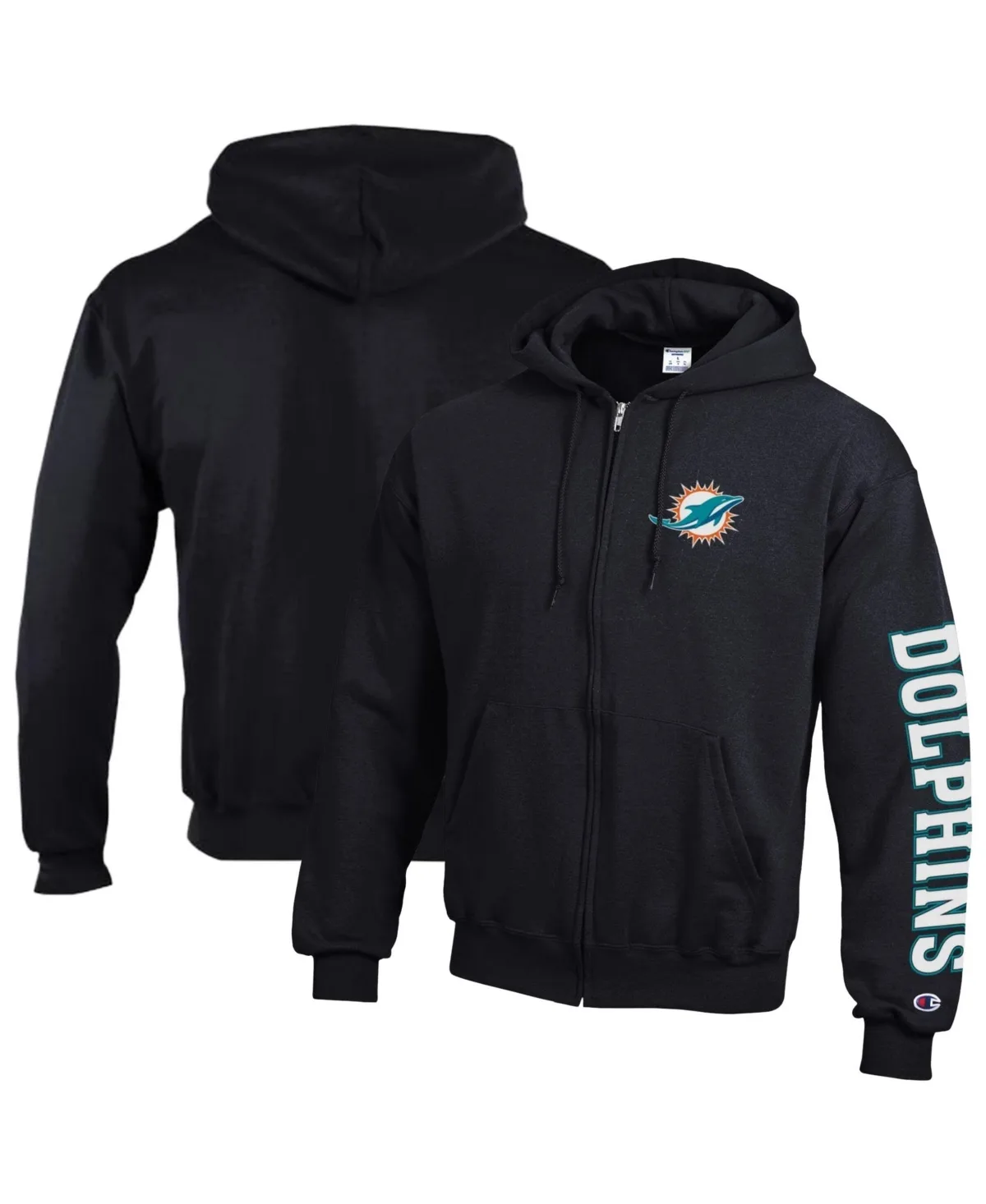 Miami Dolphins Powerblend Full-Zip Fleece Hoodie
