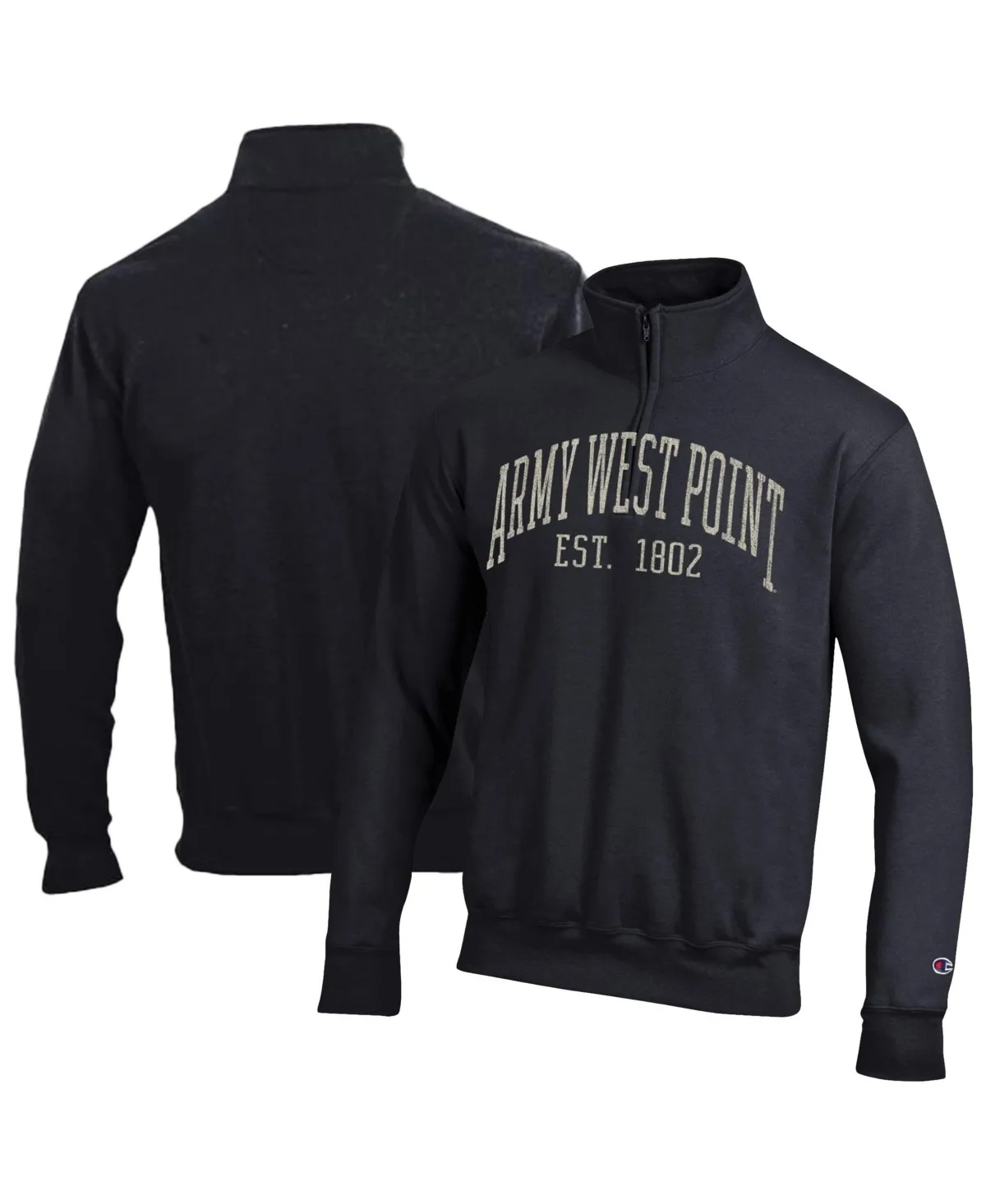 Quarter-Zip Mock-Collar Graphic Pullover by Champion