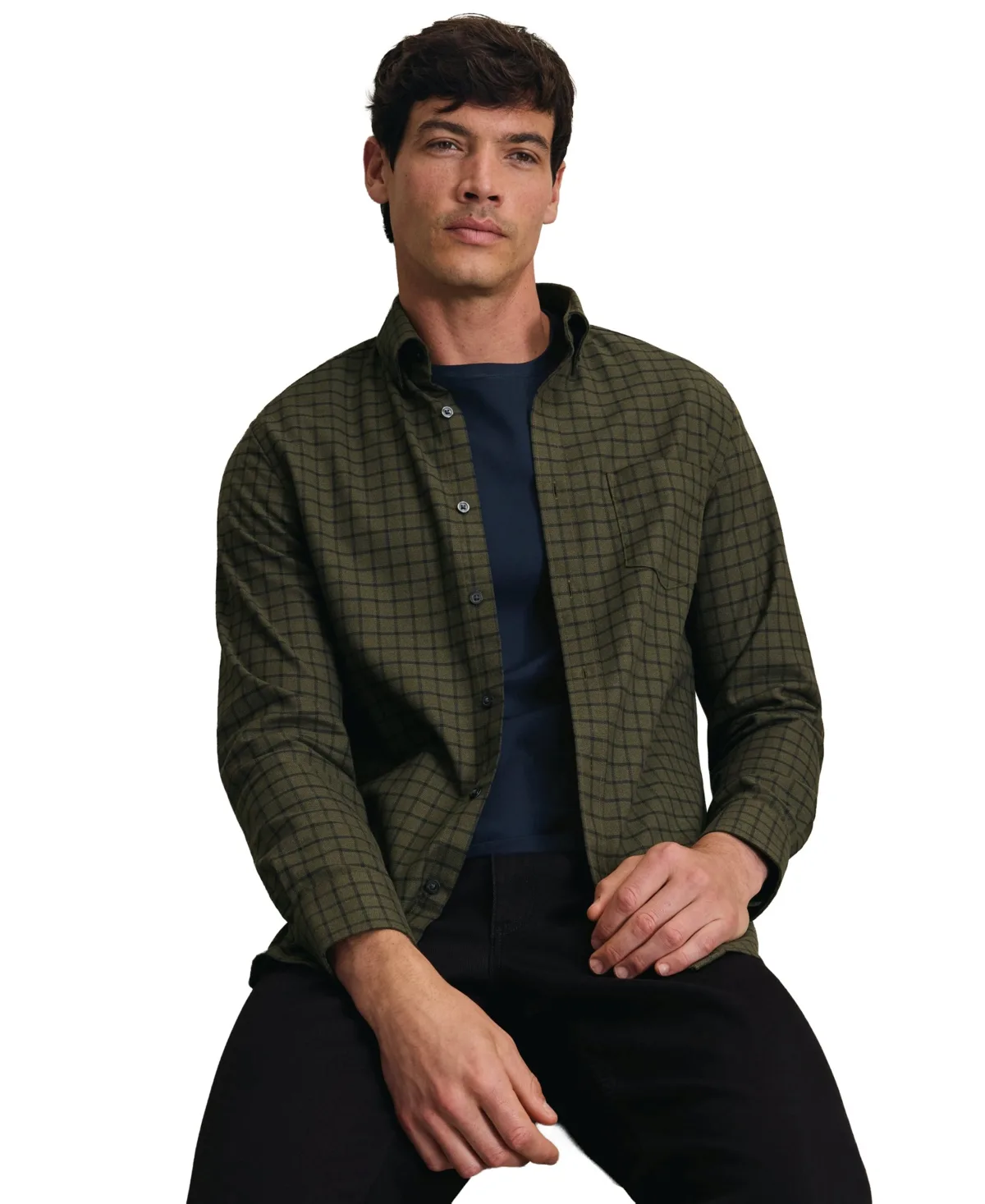 Slim-Fit Non-Iron Check Shirt