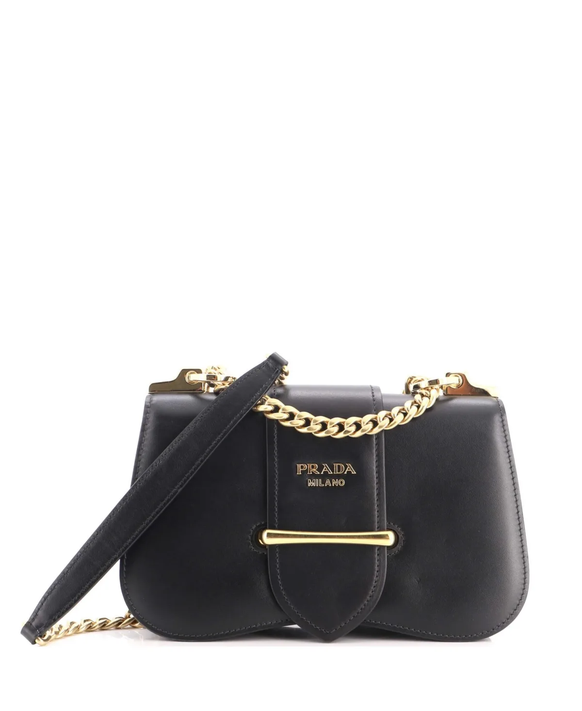 Pre-Owned Medium Sidonie Chain Shoulder Bag City Calf by Prada