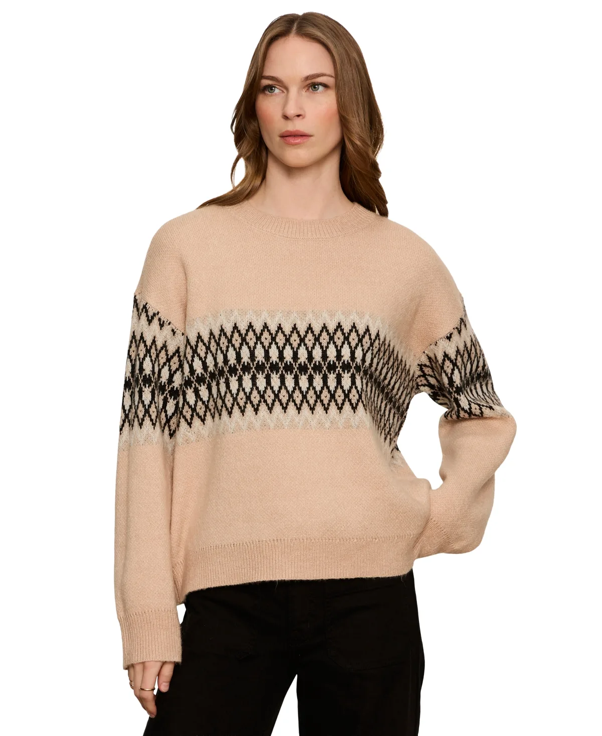 Oversized Crewneck Pullover Sweater by Sanctuary
