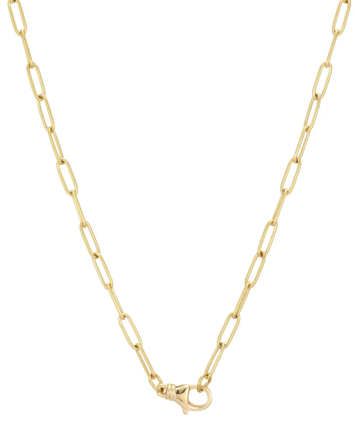 18k Yellow Gold-Plated Stainless Steel Paperclip Chain Necklace by Adornia