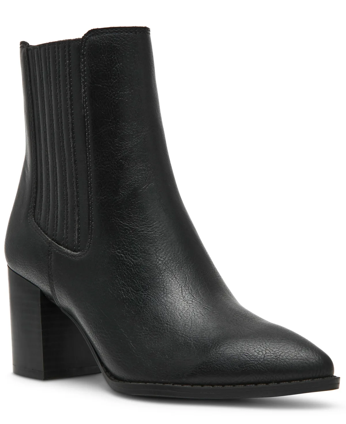 Veedah Gore Stacked Heel Booties