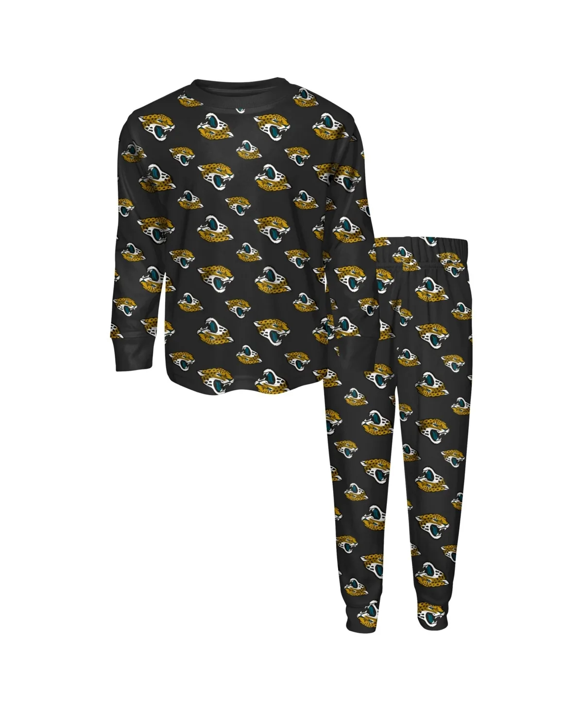 Jacksonville Jaguars All-Over-Print Long Sleeve T-Shirt and Pants, 2-Piece Set by Outerstuff