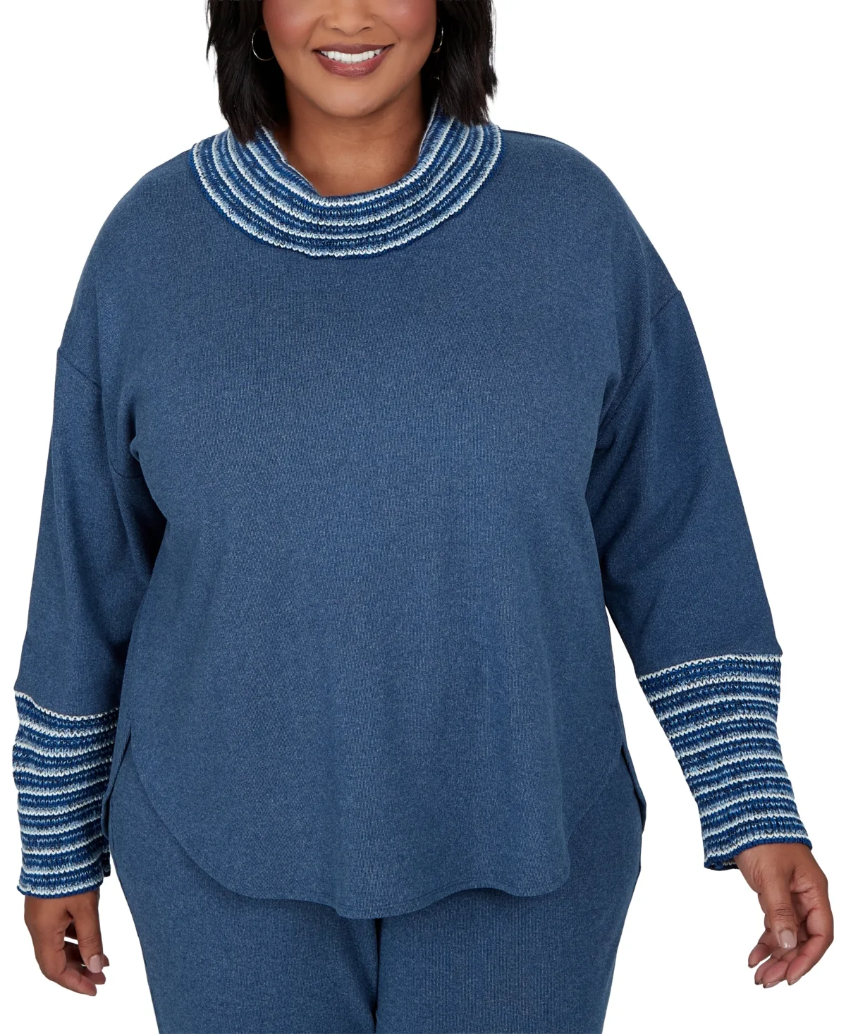 Fair Isle Cowl Neck Sweater by Ruby Rd
