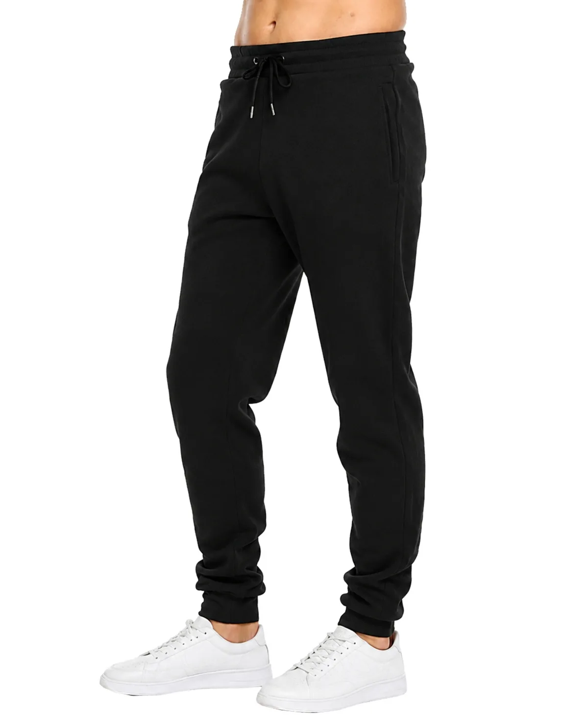 Heavyweight Fleece Modern-Fit Zipper-Pockets Jogger Sweatpants