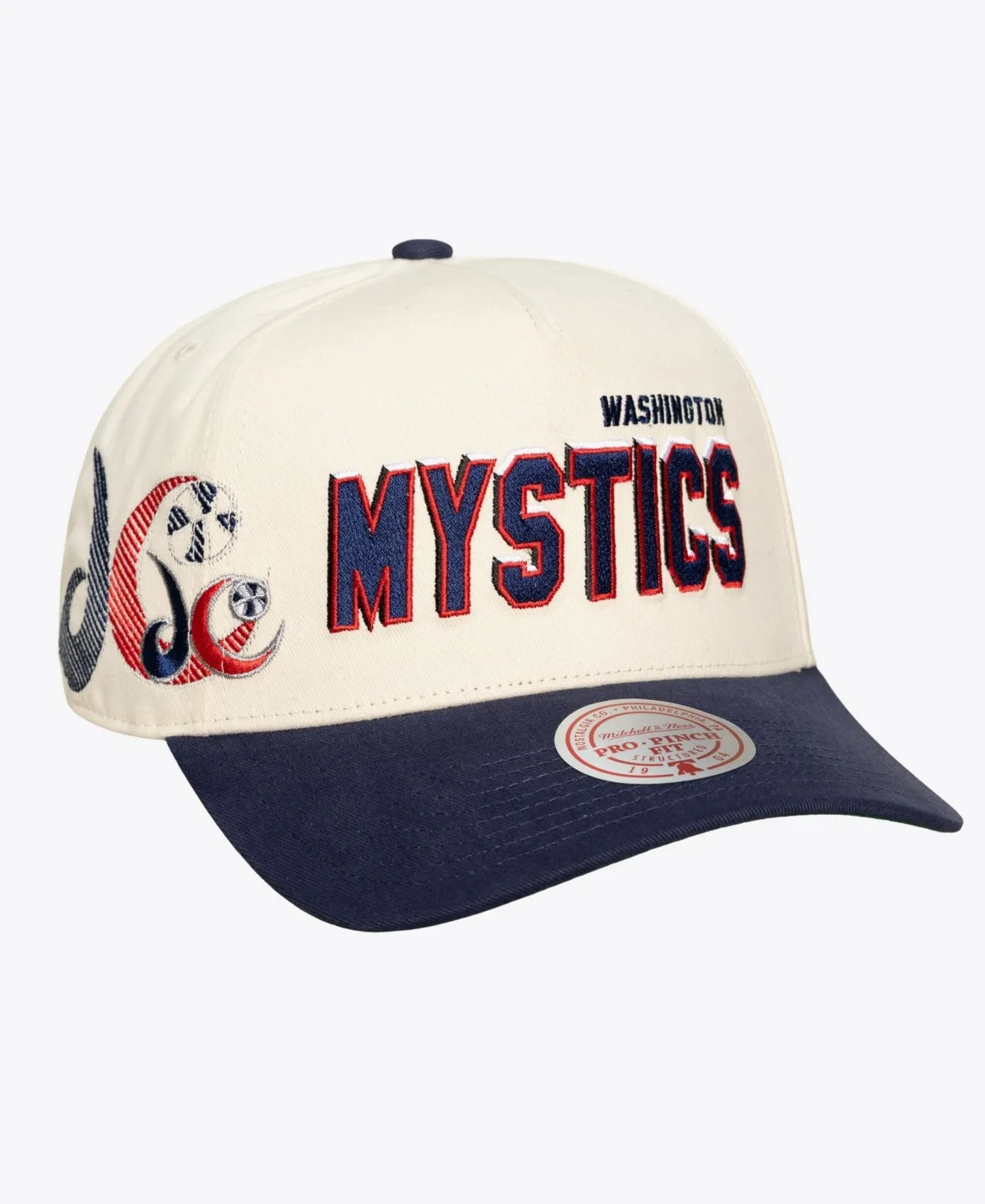 Washington Mystics Big Time Pro Embroidered Snapback Hat by Mitchell & Ness