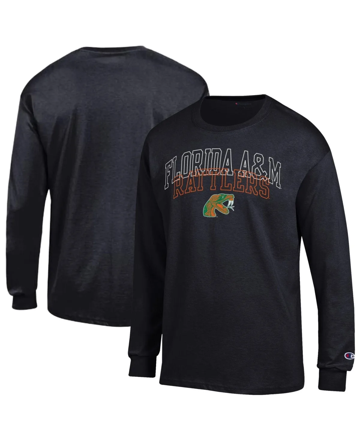 Florida A&M Rattlers Long-Sleeve Crewneck T-Shirt by Champion