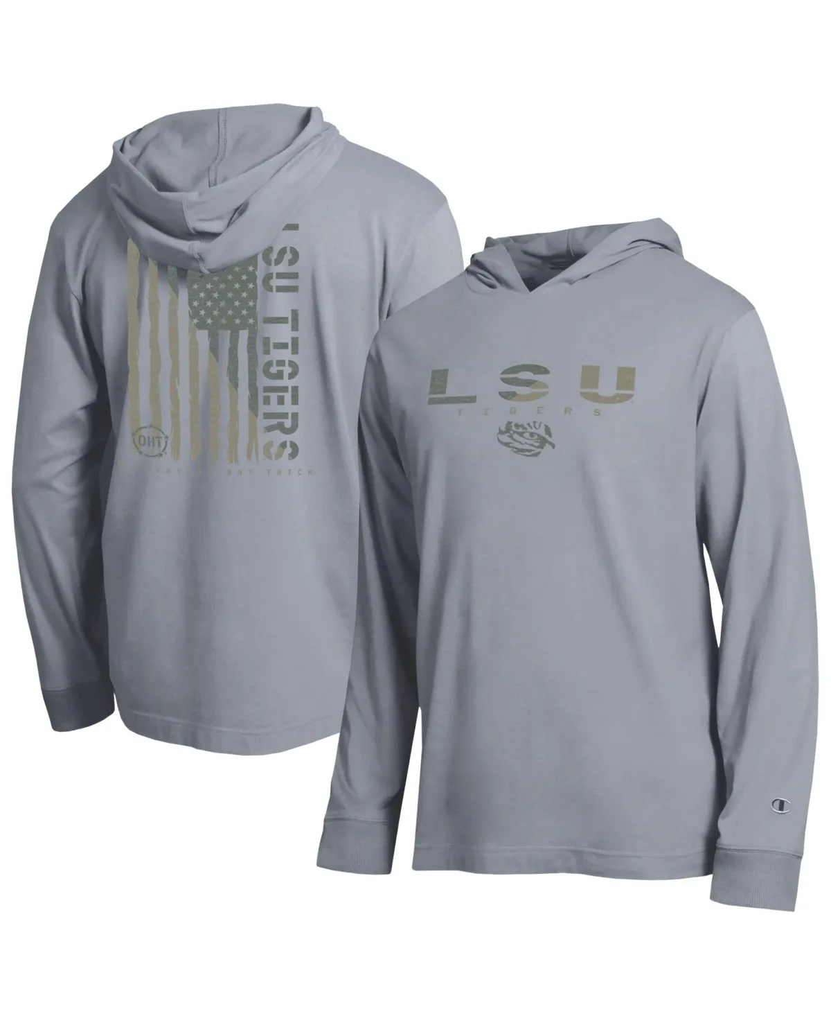Lsu Tigers Operation Hat Trick Flag Hooded Long Sleeve T-Shirt by Champion