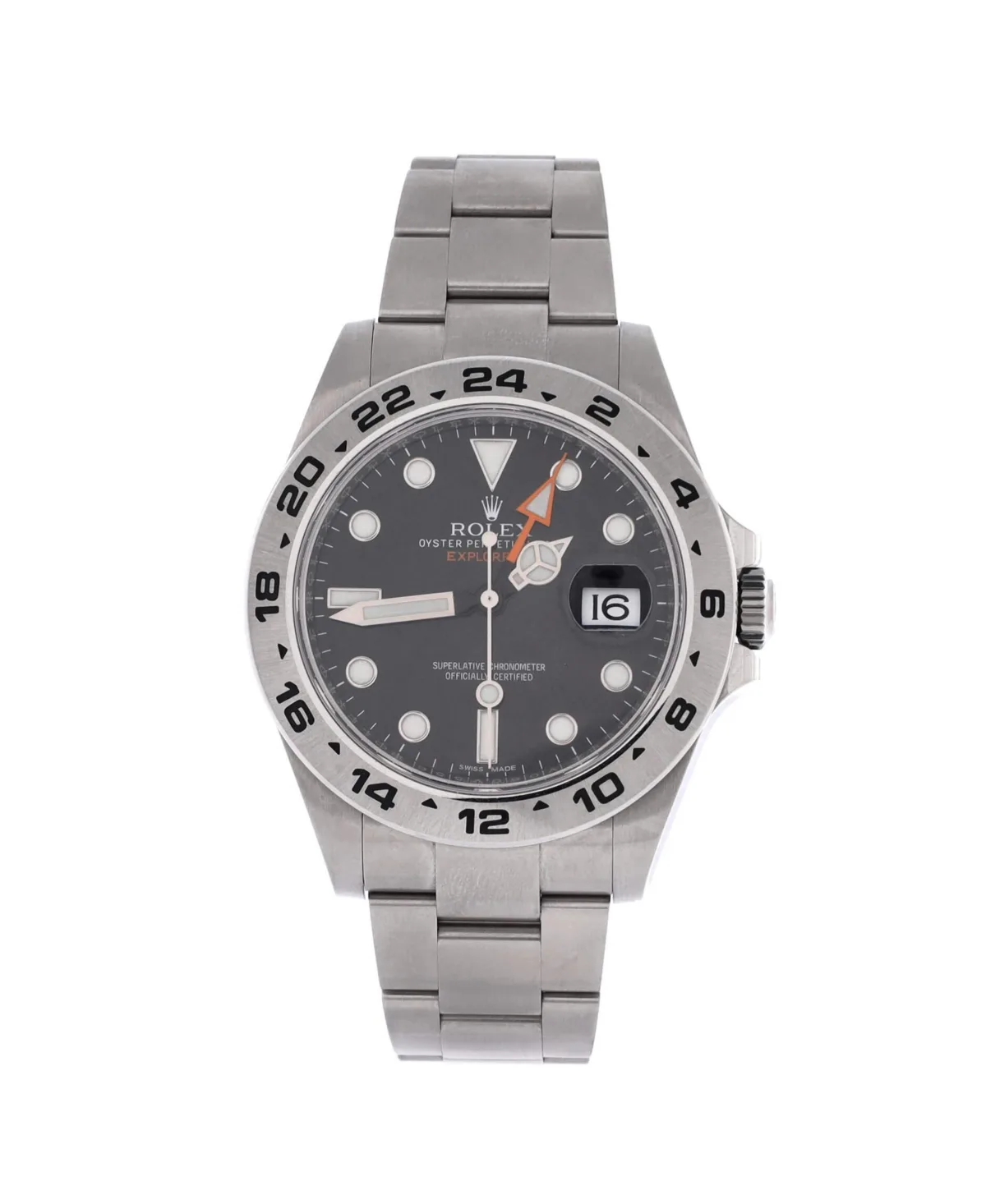 Pre-Owned Rolex Oyster Perpetual Explorer II Automatic Watch in Stainless Steel 42mm by Pre Owned Rolex