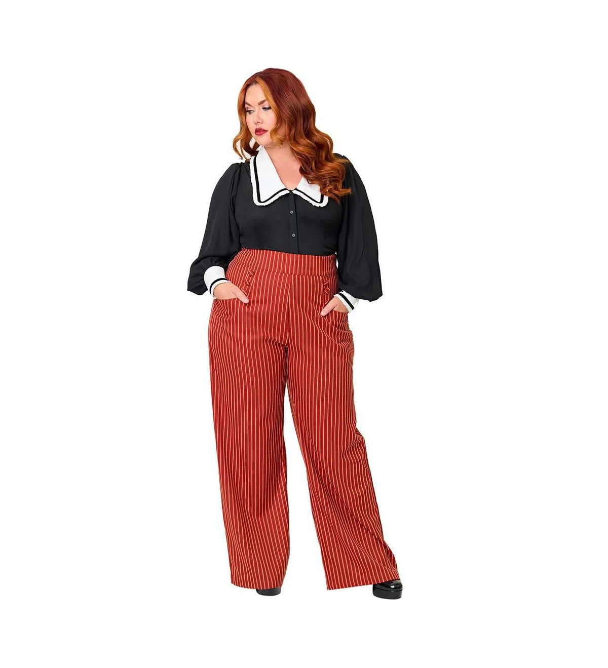 1940s Ginger Wide Leg Pants by Unique Vintage