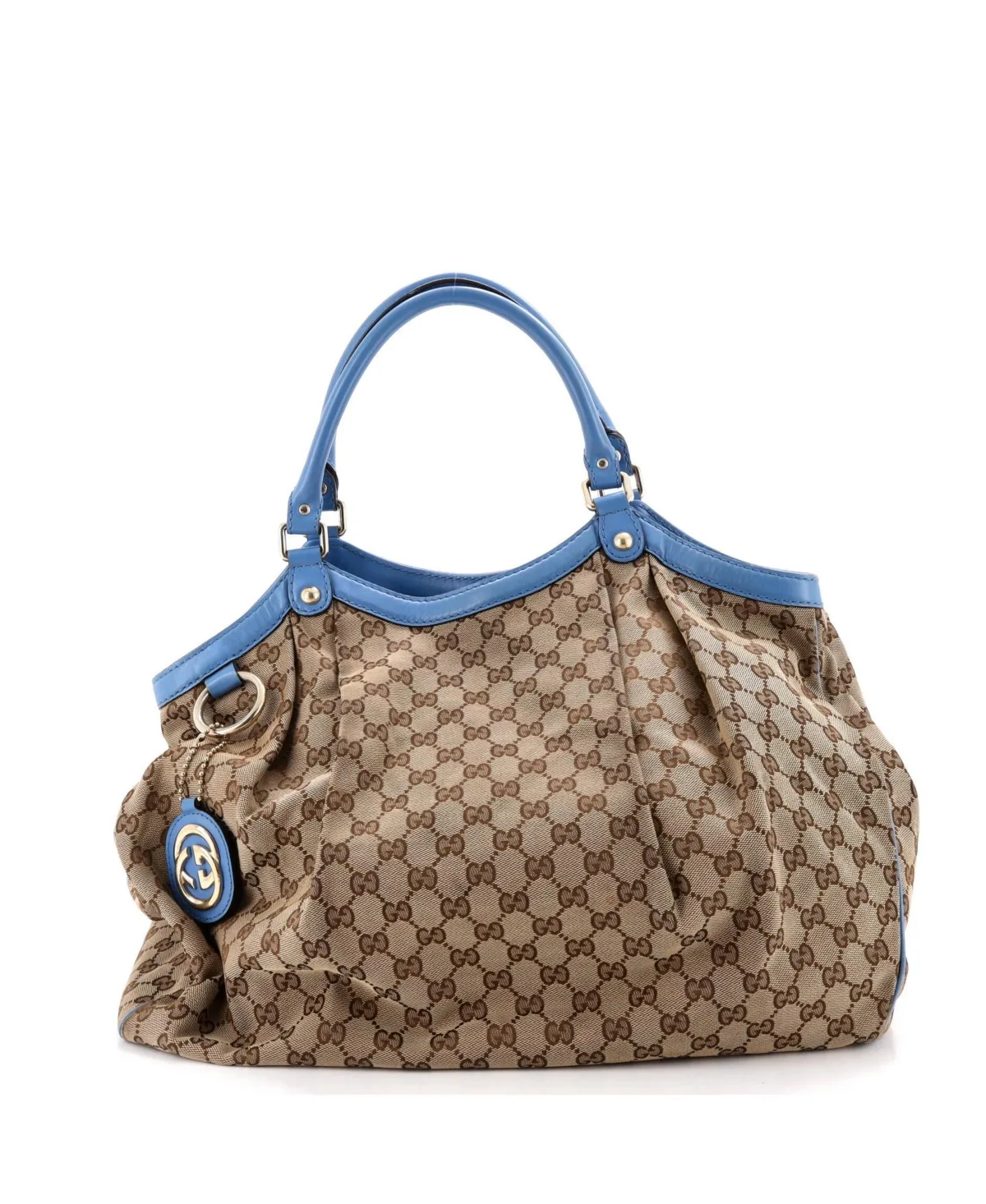 Pre-Owned Large Sukey Tote Gg Canvas with Leather