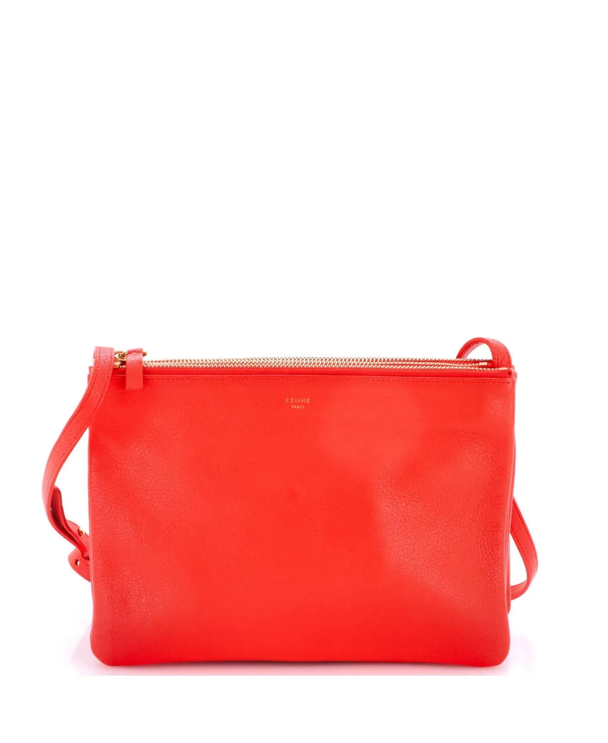 Pre-Owned Large Trio Crossbody Bag Leather