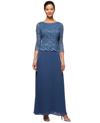 Lace Bodice Gown by Alex Evenings