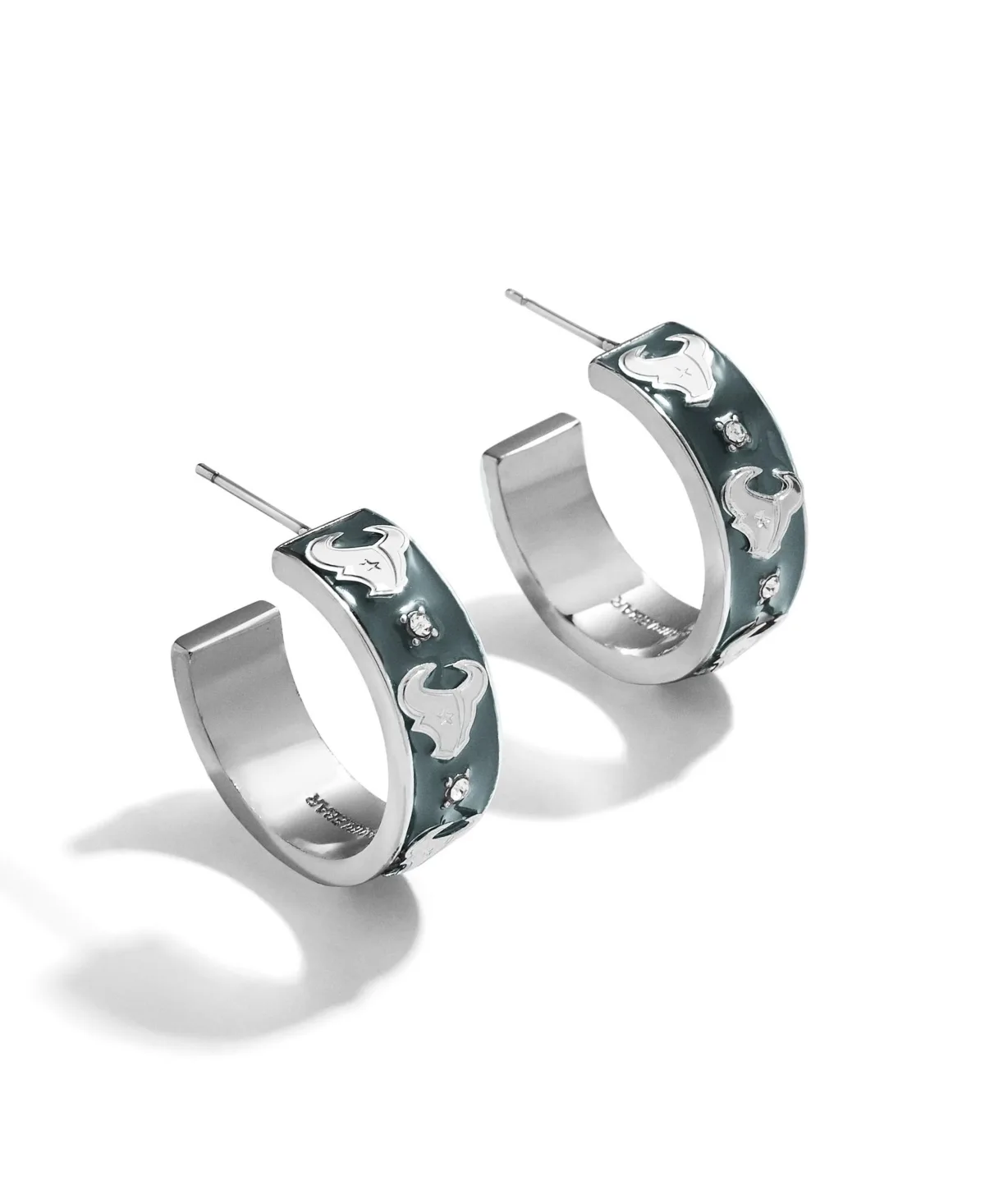 Crystal Gold-Plated Houston Texans Hoop Earrings by Wear by Erin Andrews