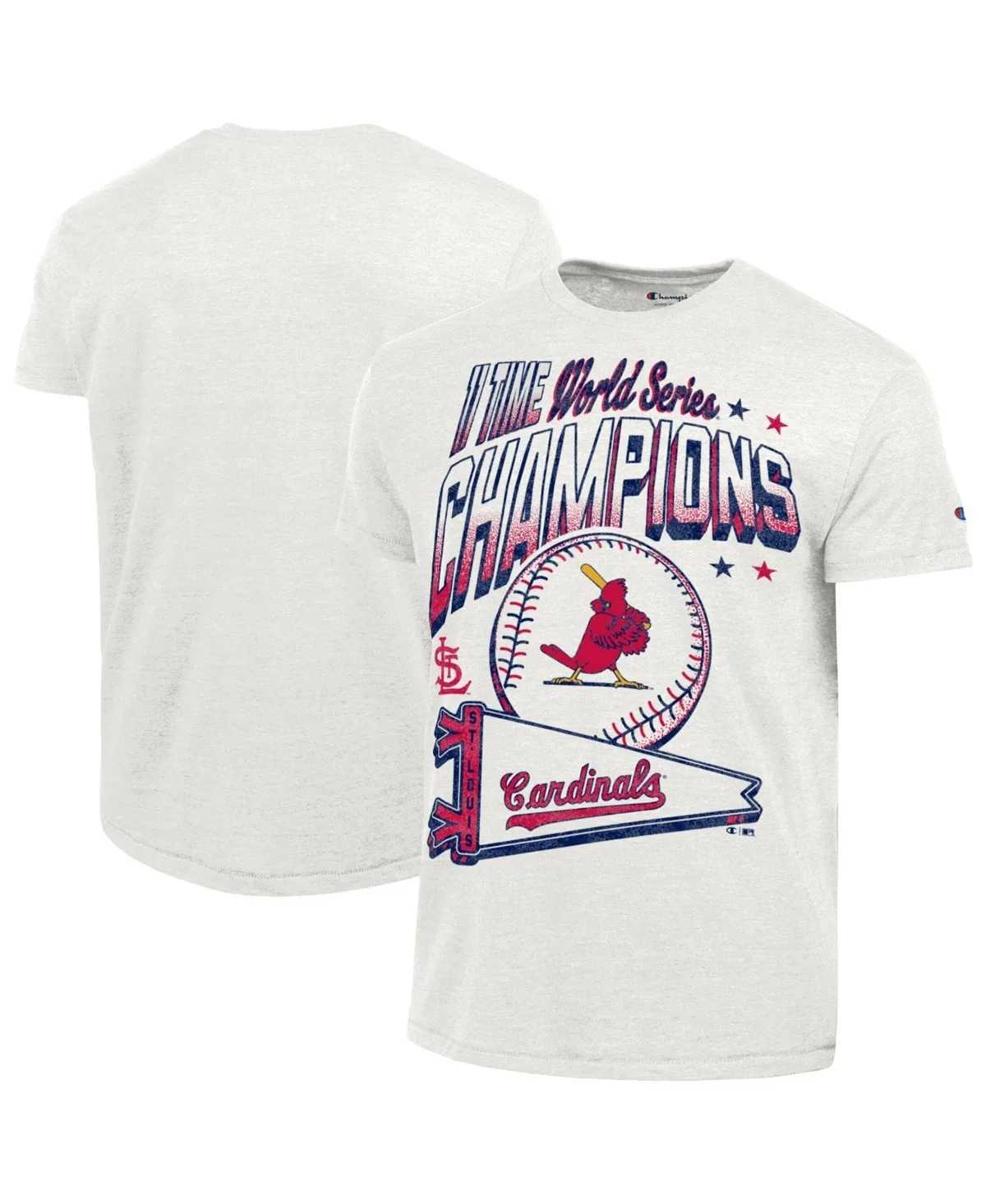 St. Louis Cardinals Graphic Distressed T-Shirt by Champion
