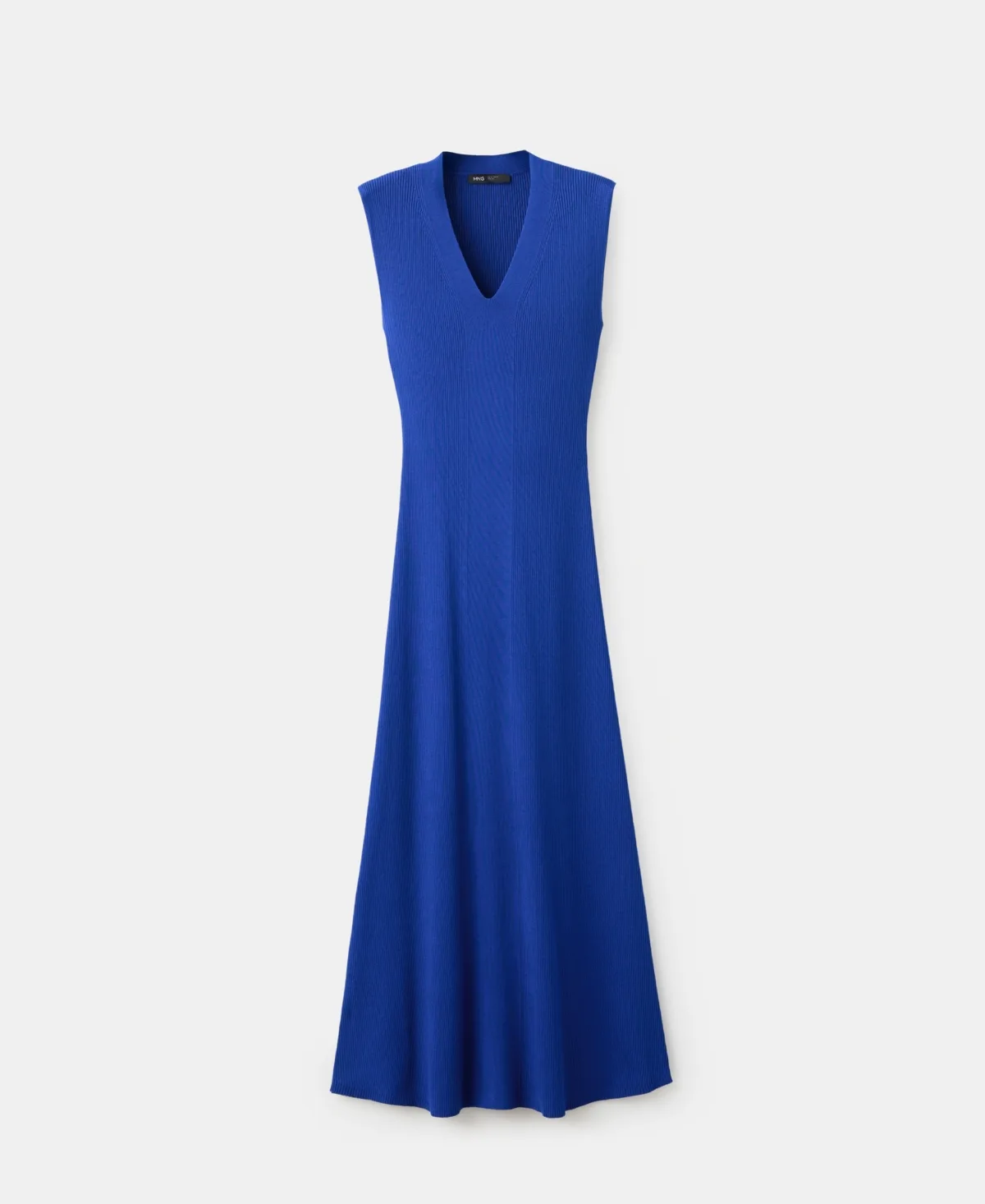 V-Neck Knitted Dress by Mango
