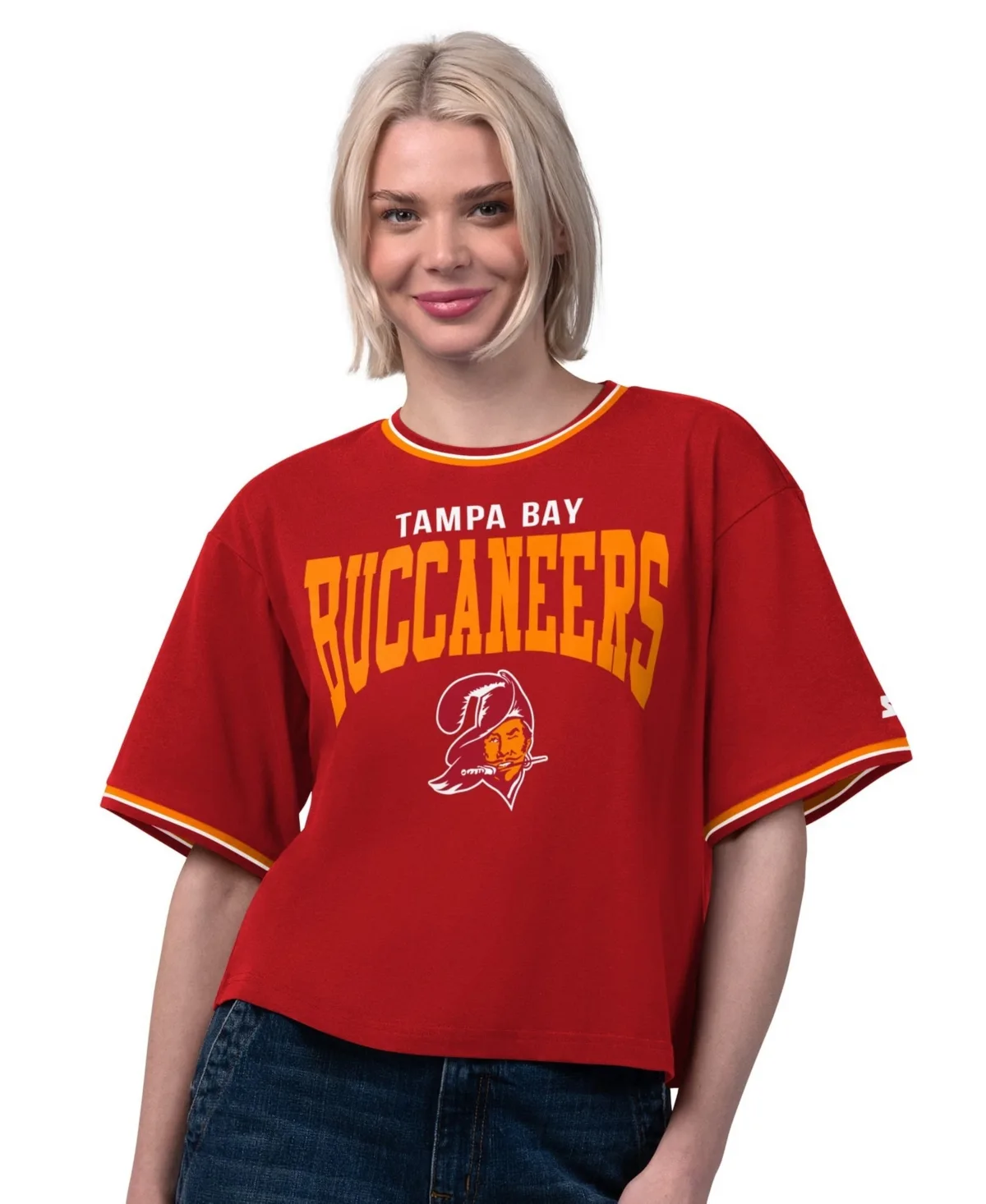 Tampa Bay Buccaneers Vintage Ace Cropped T-Shirt by Starter