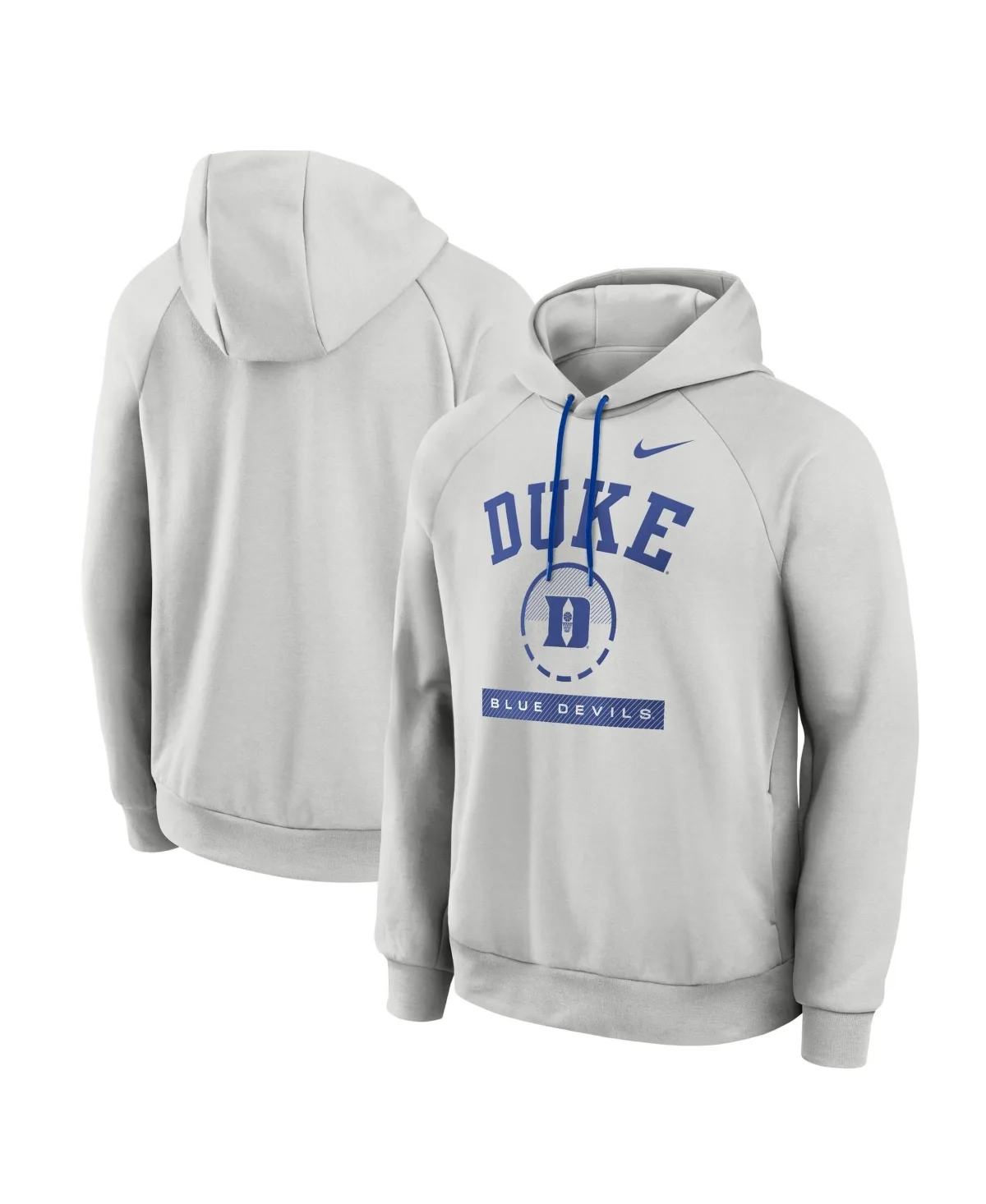 Duke Blue Devils Courtside Practice Dri-Fit Raglan Fleece Hoodie