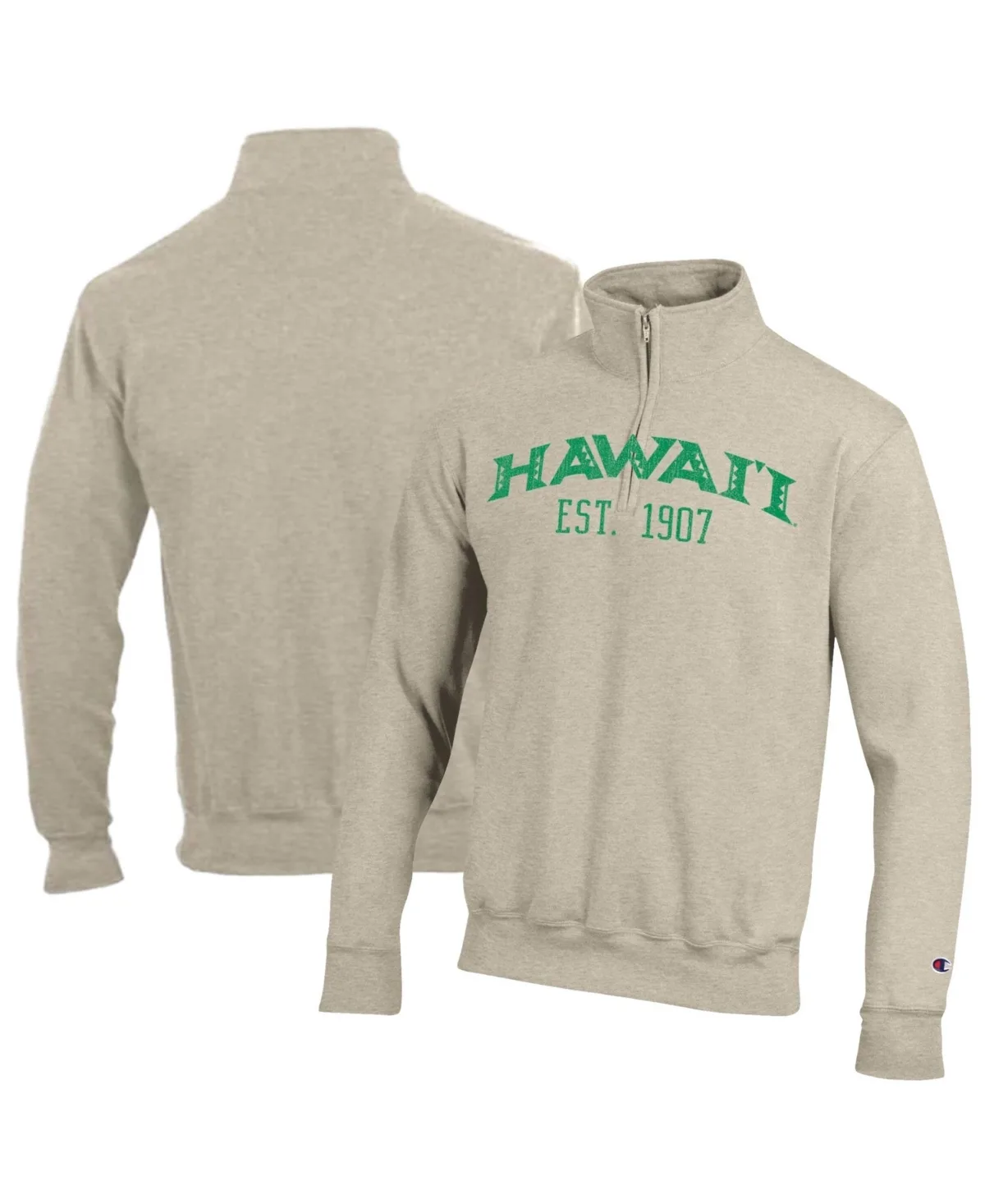 Established Date Quarter-Zip Mock-Neck Pullover by Champion