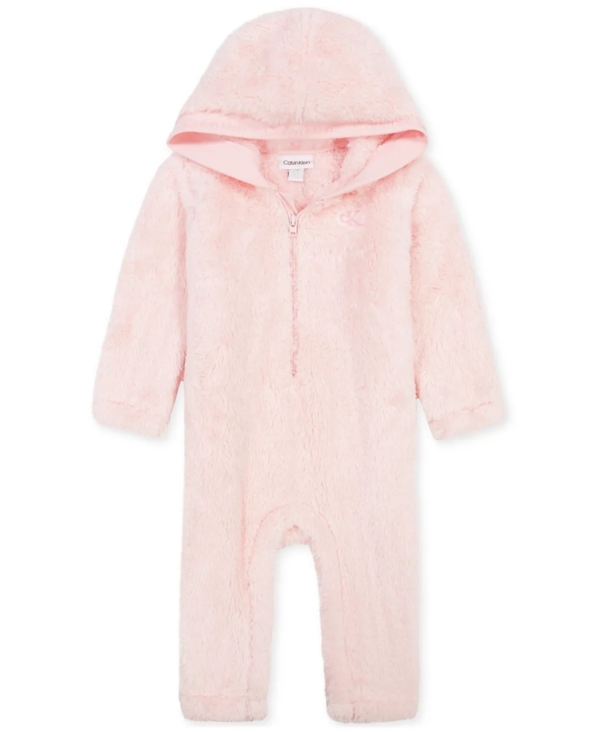 Hooded Sherpa Long-Sleeve Coveralls by Calvin Klein