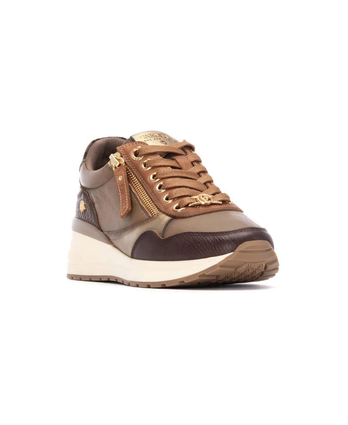 Leather Wedge Lace-Up Carmela Collection Sneakers
